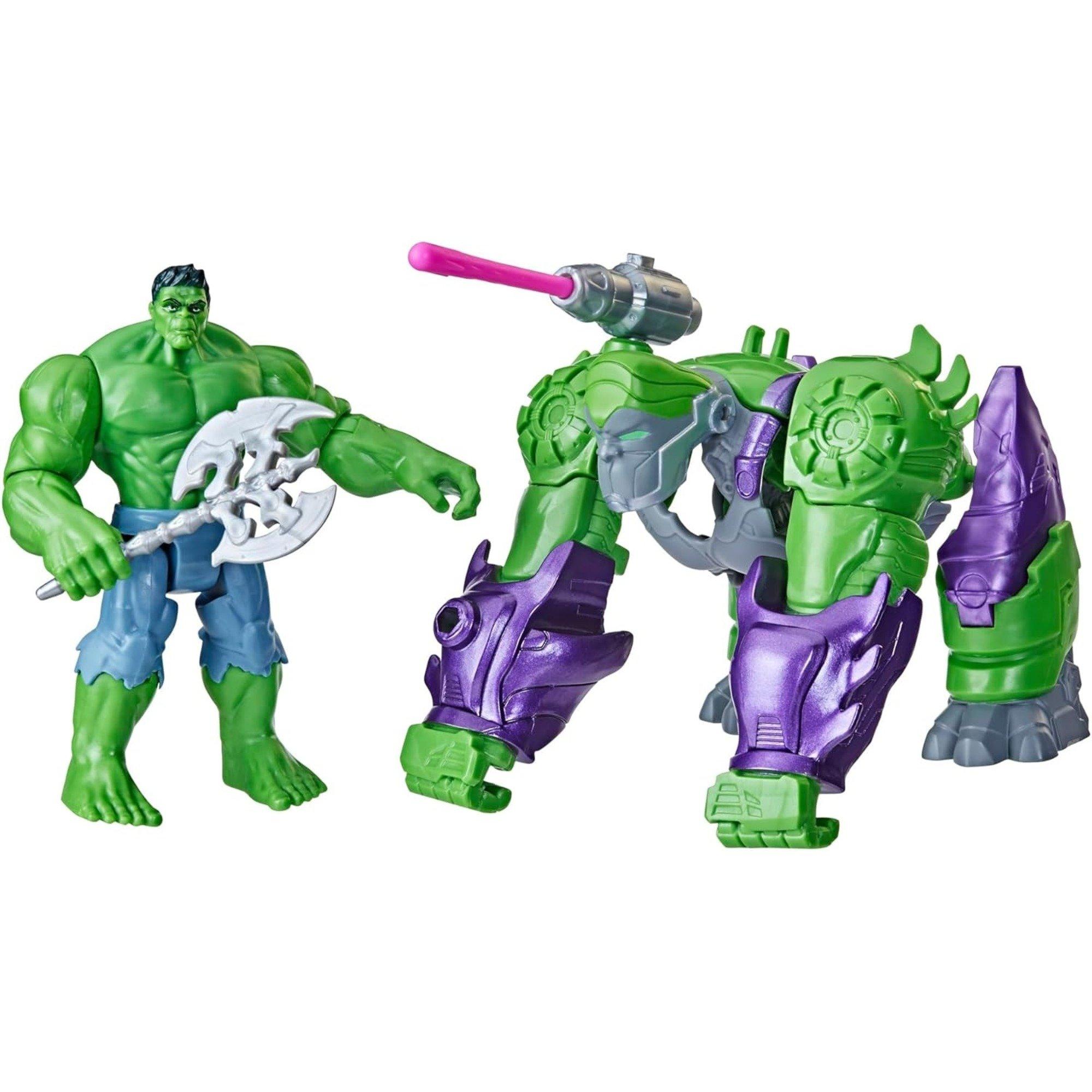 None - Marvel - Mech Strike Mechasaurs Hulk Action Figure - 3