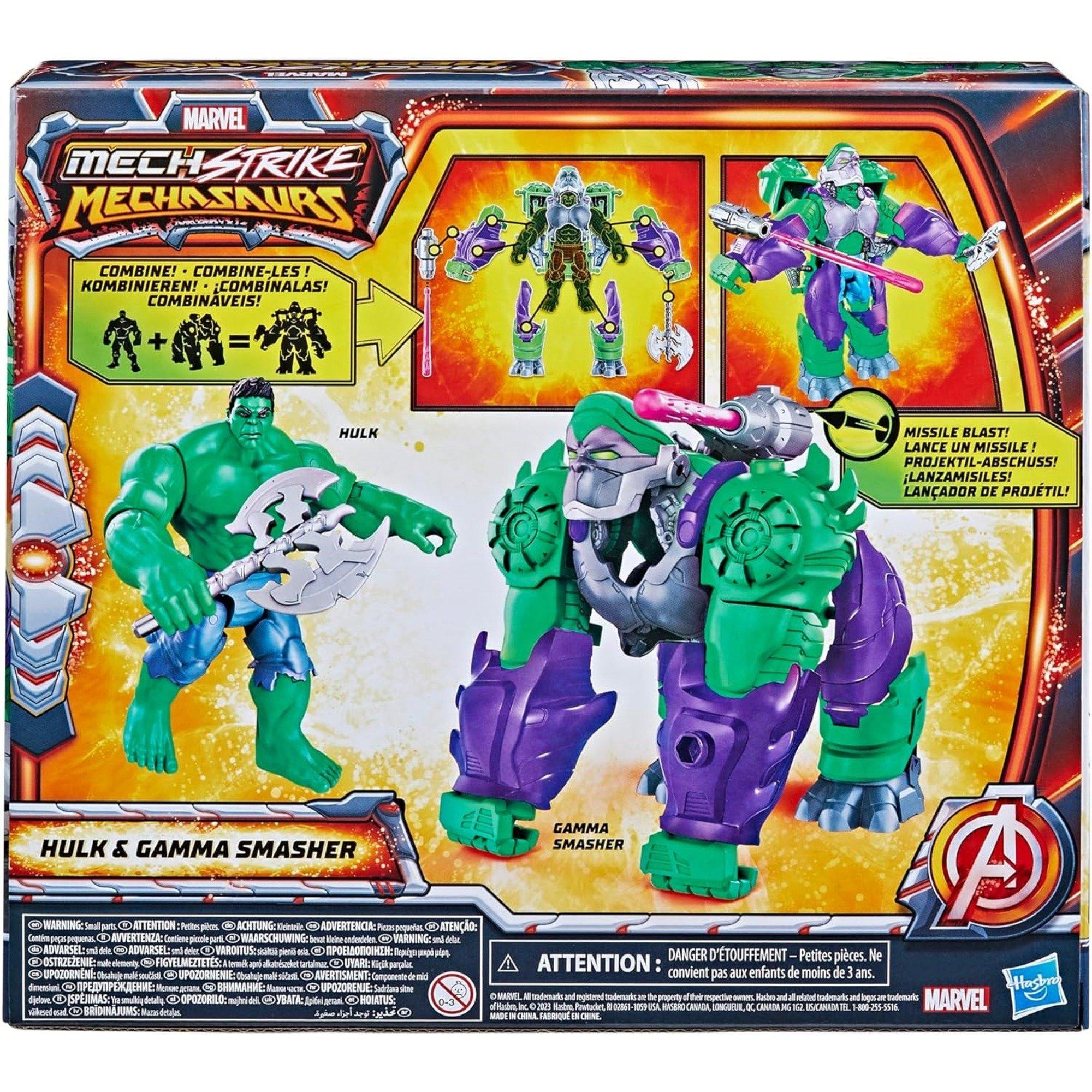 None - Marvel - Mech Strike Mechasaurs Hulk Action Figure - 5