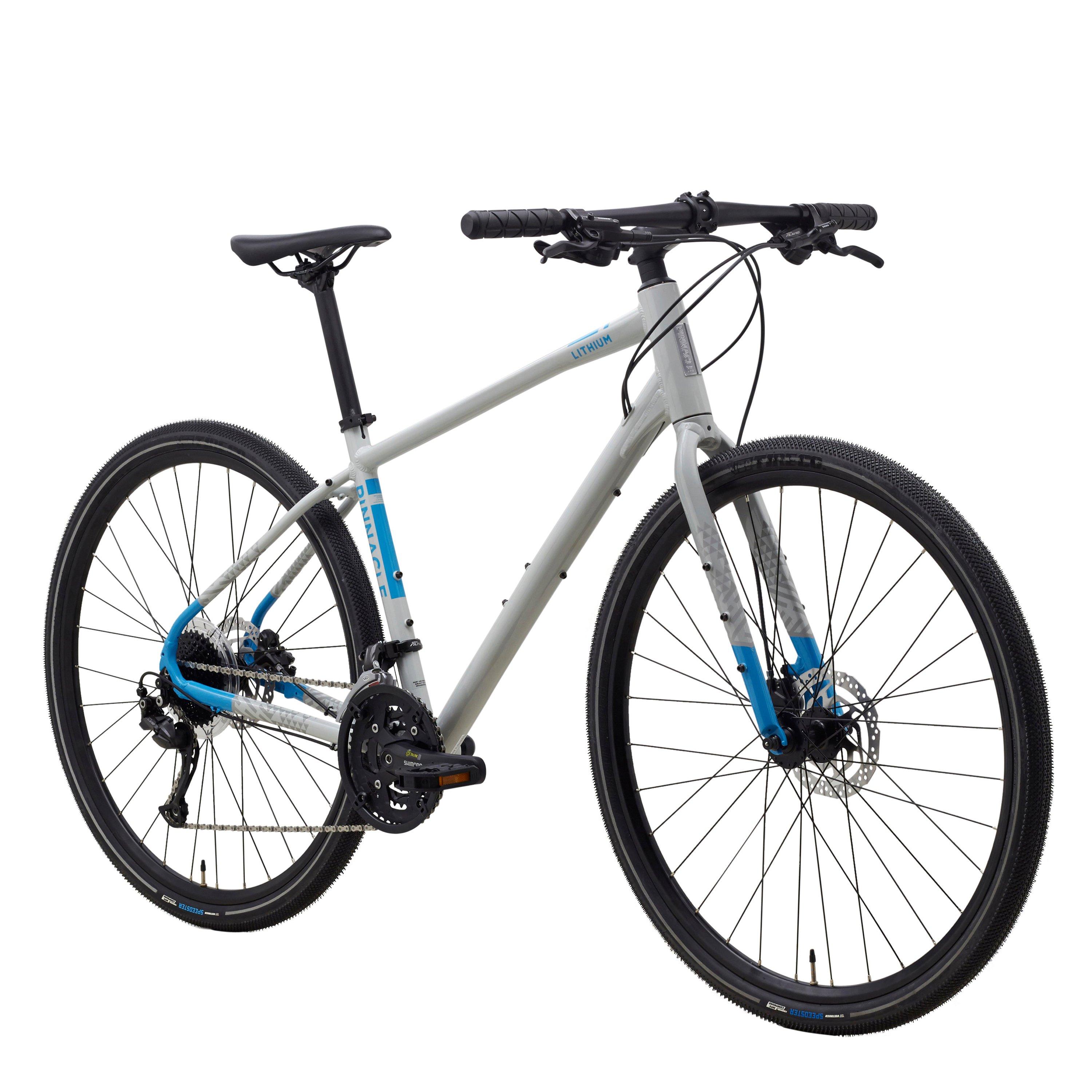 Grey (B) - Pinnacle - Lithium 3 Hybrid Bike Adults - 2