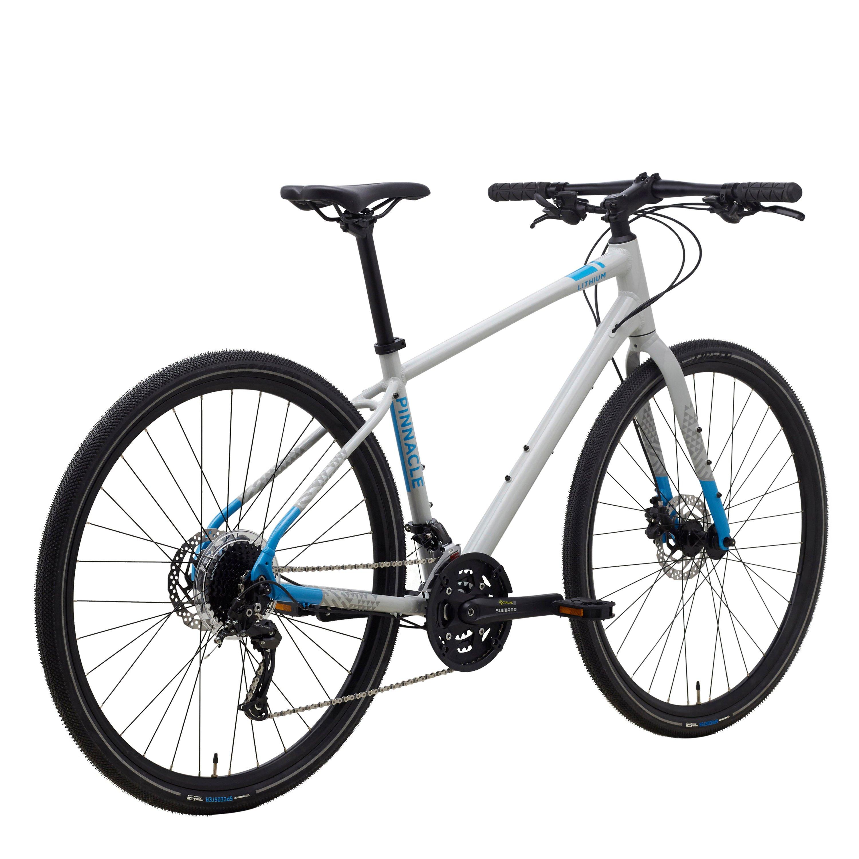 Grey (B) - Pinnacle - Lithium 3 Hybrid Bike Adults - 3