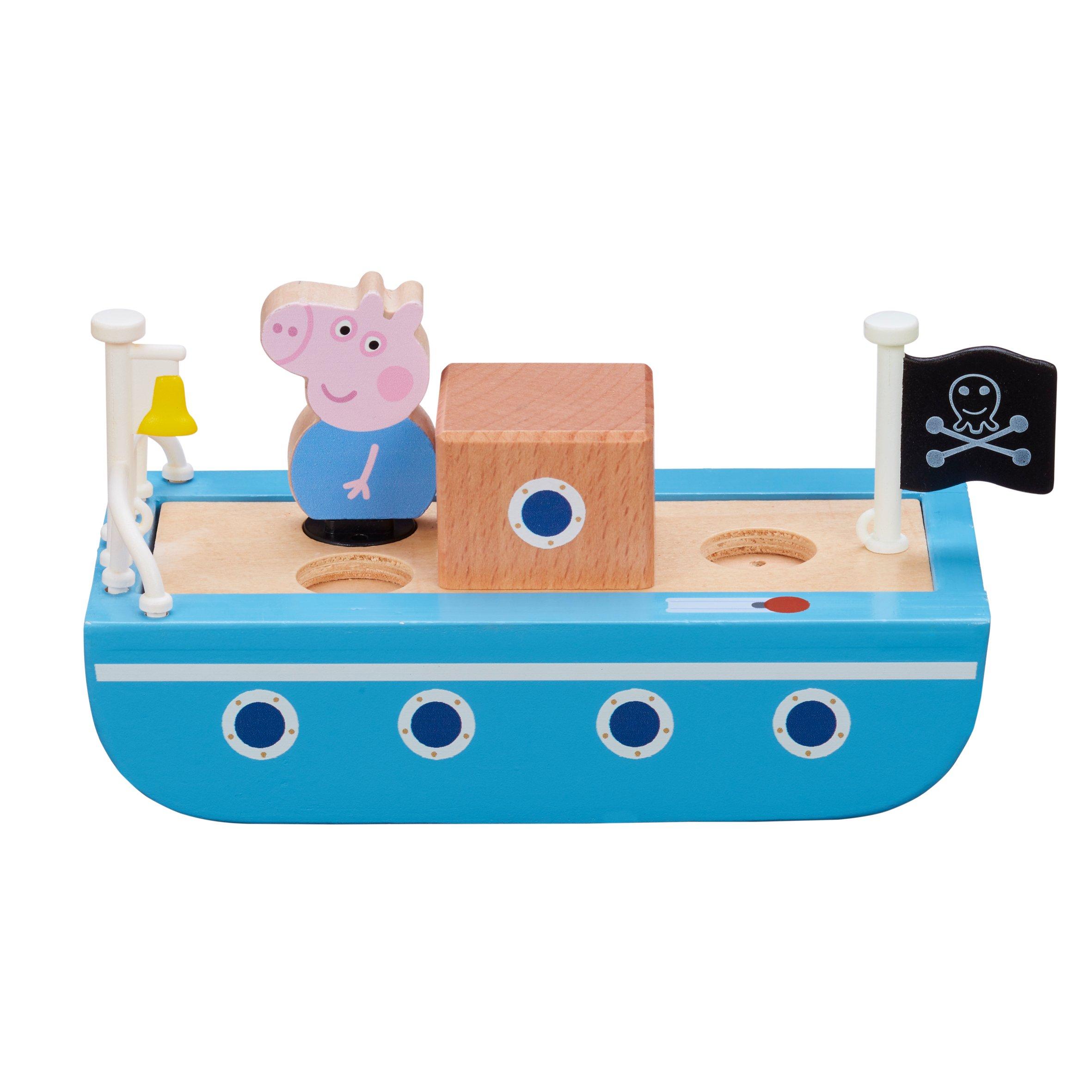 None - Peppa Pig - FIG PEPPA PIG WOODEN BOAT - 2