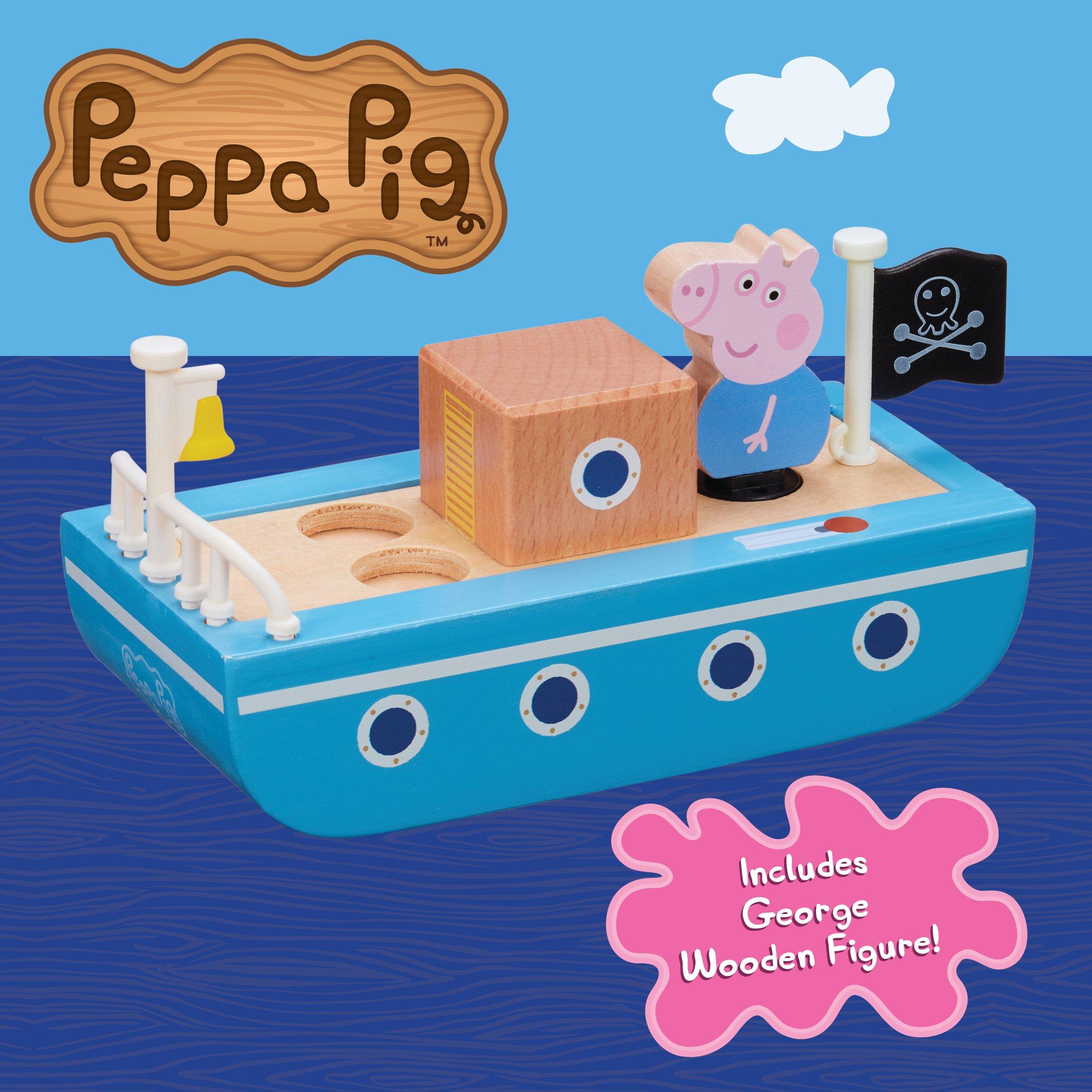 None - Peppa Pig - FIG PEPPA PIG WOODEN BOAT - 3