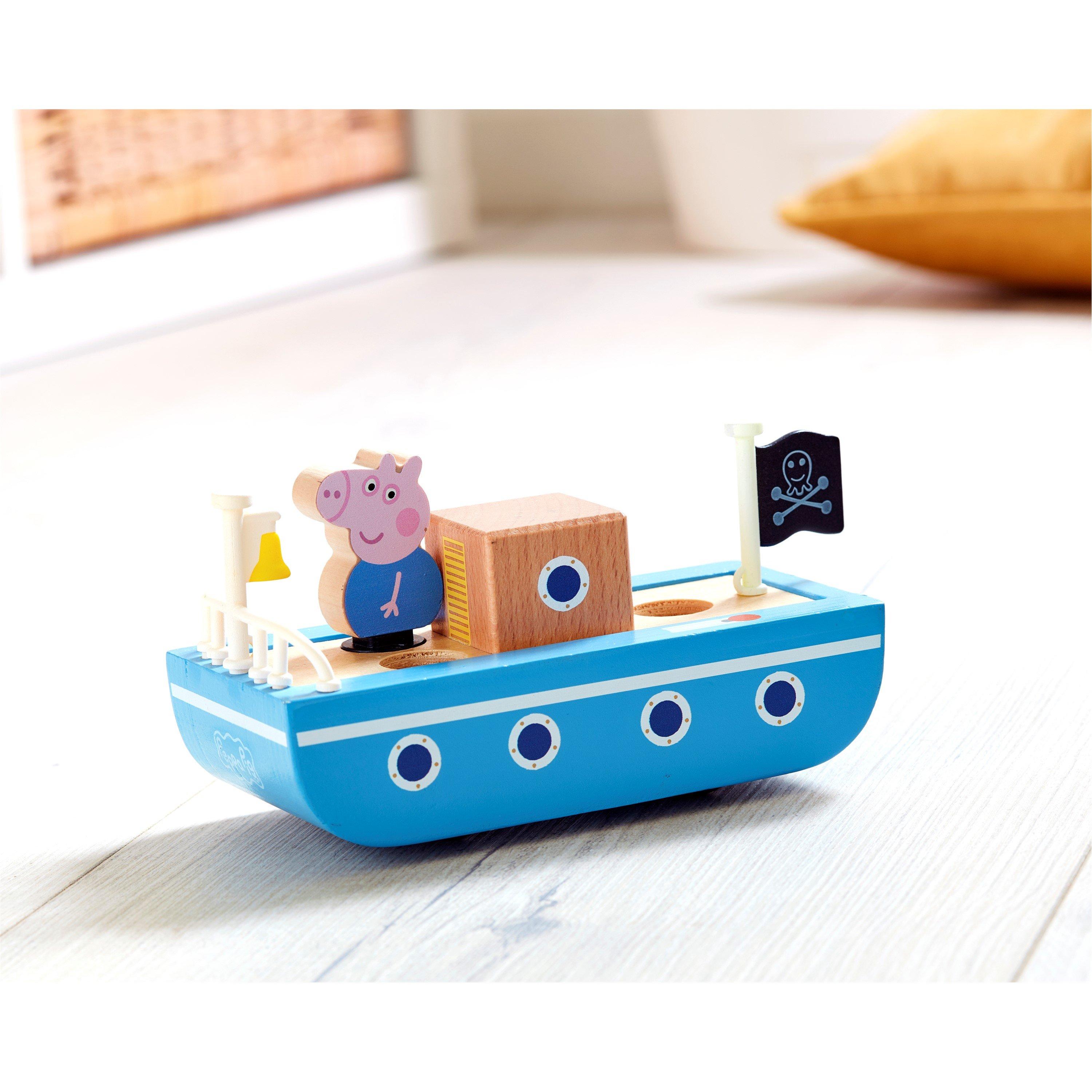 None - Peppa Pig - FIG PEPPA PIG WOODEN BOAT - 4