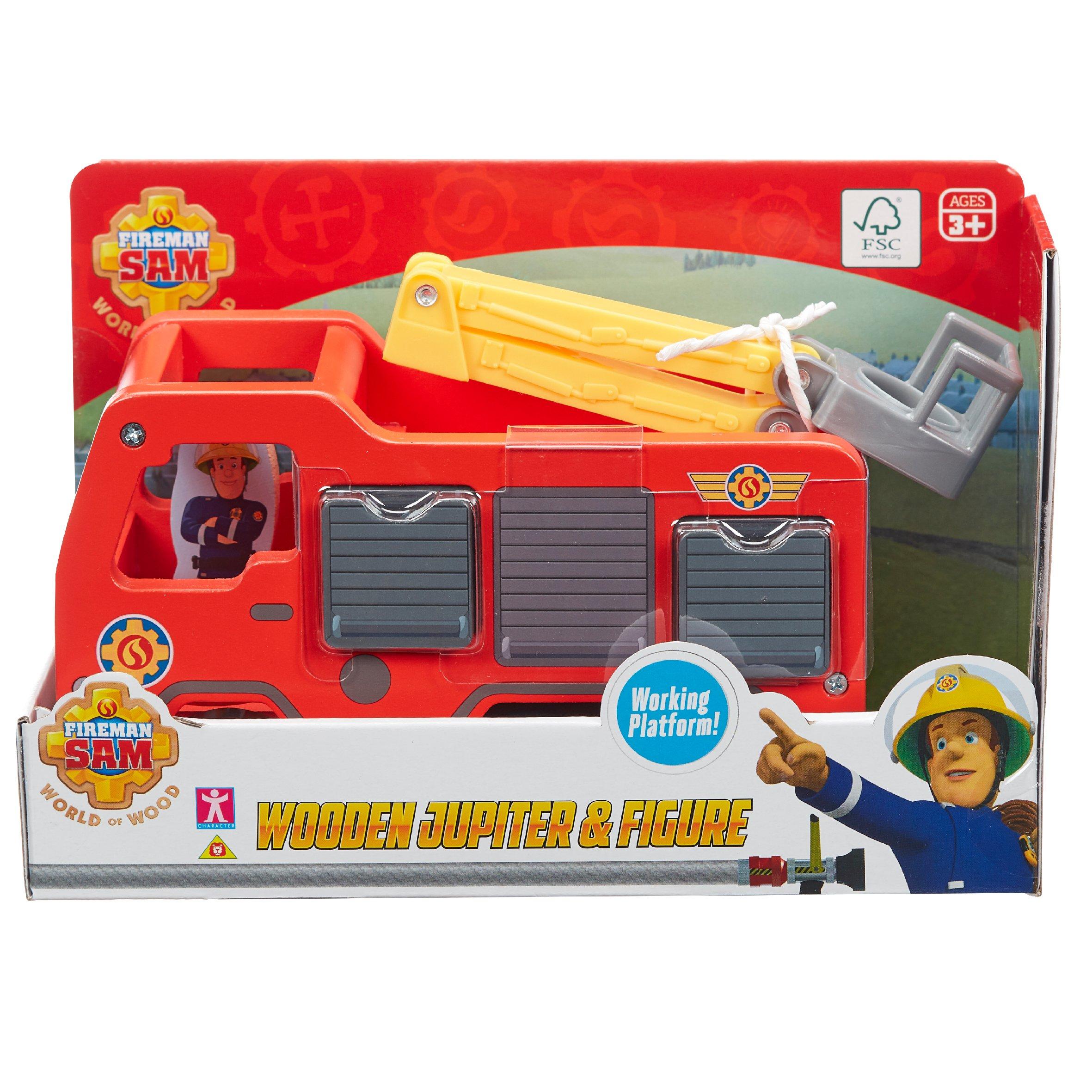None - Fireman Sam - FIG FREMAN SAM WOODEN JUPITER - 2