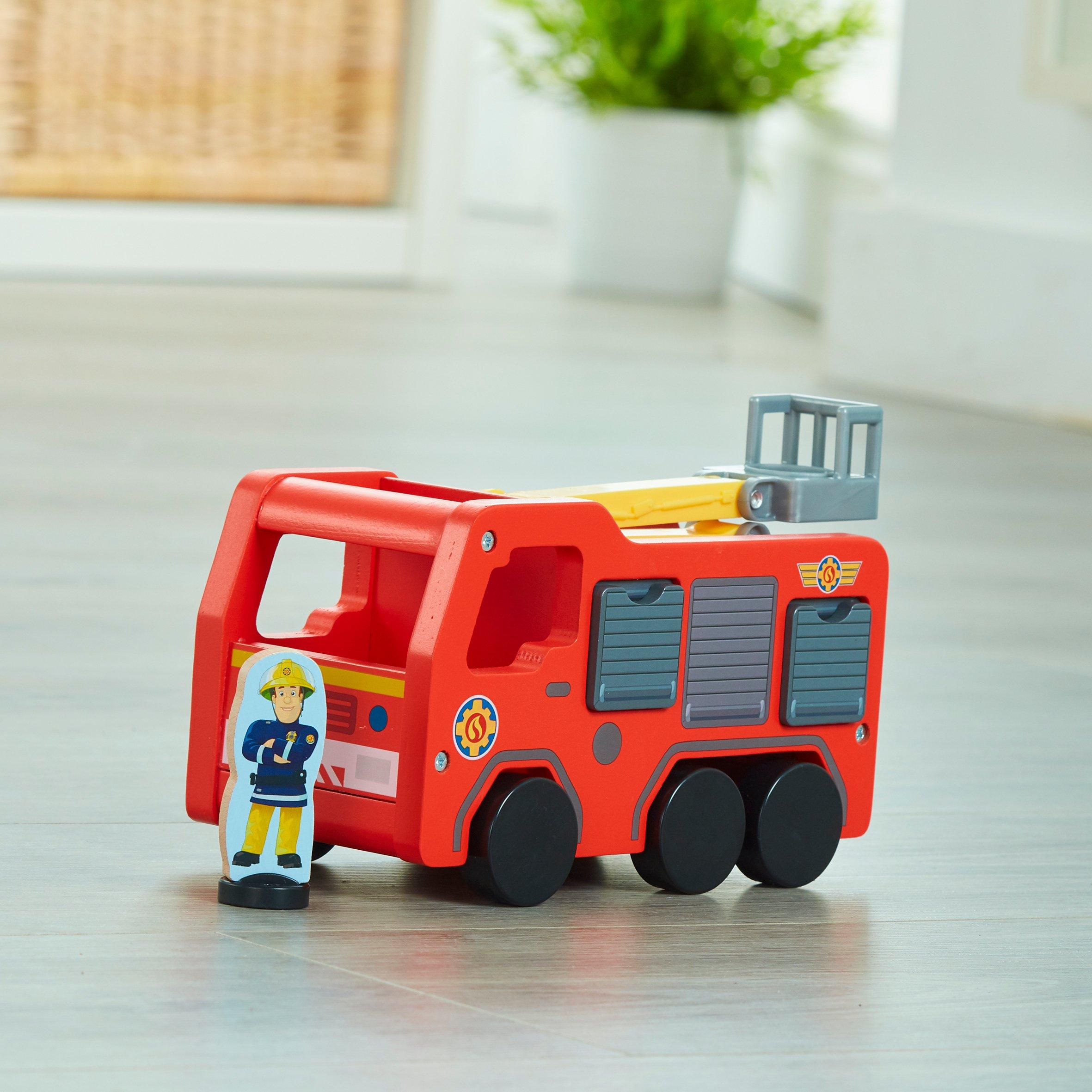 None - Fireman Sam - FIG FREMAN SAM WOODEN JUPITER - 5