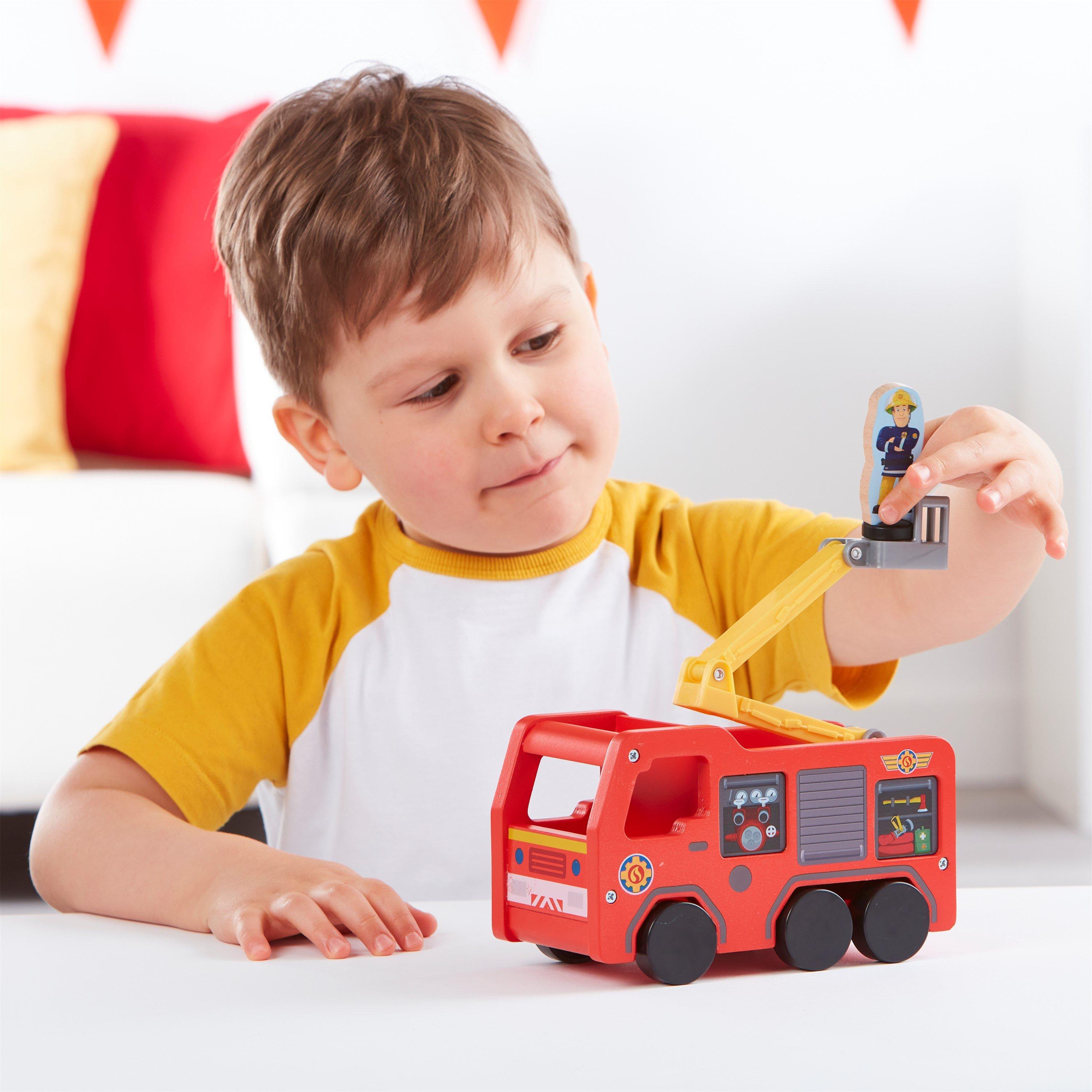 None - Fireman Sam - FIG FREMAN SAM WOODEN JUPITER - 7