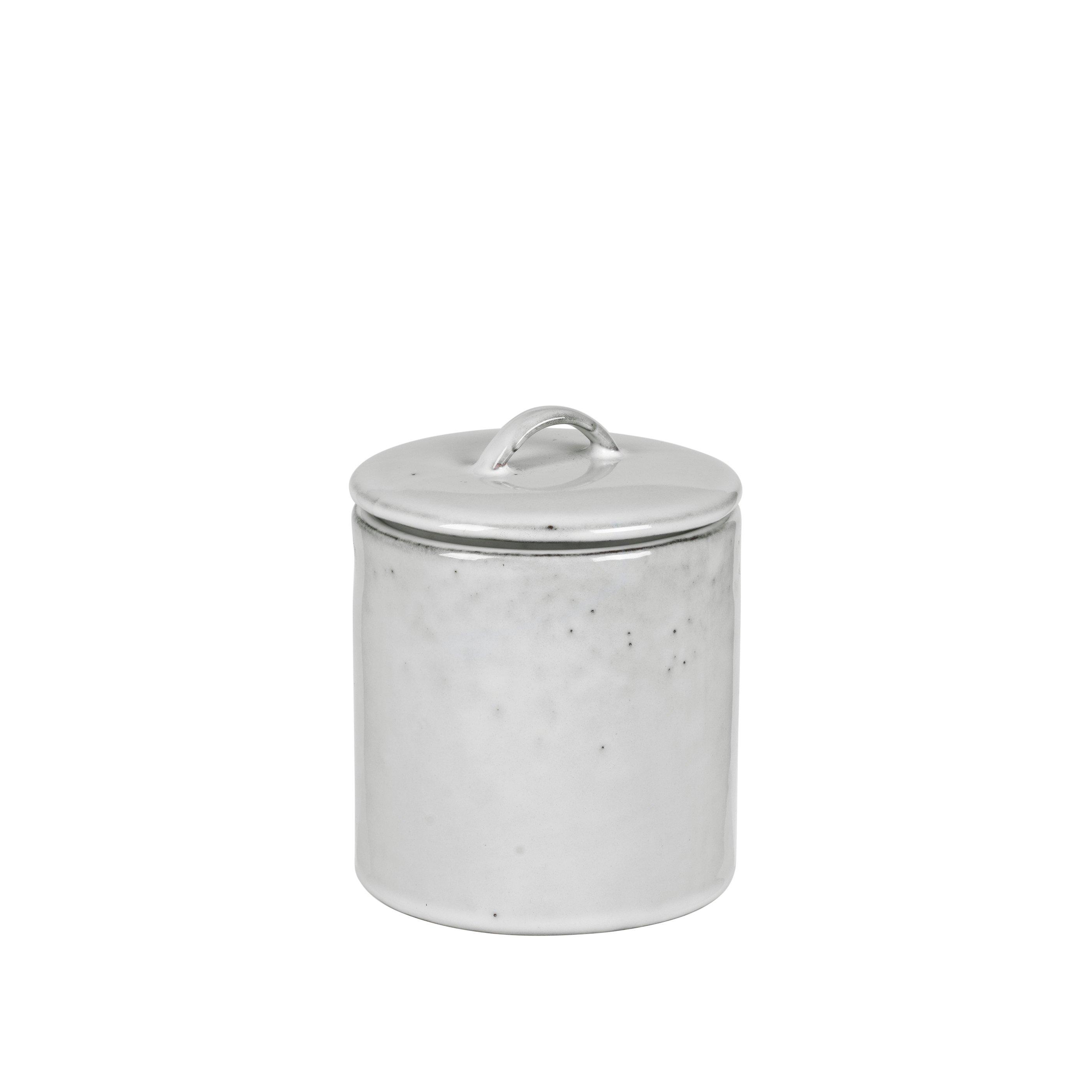 Broste Copenhagen  Stoneware Sand Nordic Jar With Lid