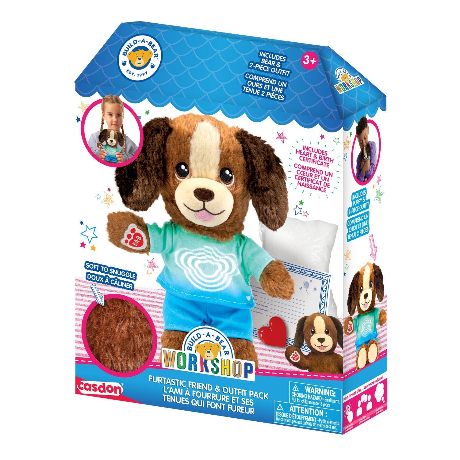 Dog - Casdon - Toy Build-a-Bear Workshop Furtastic Friend & Outfit Pack - Dog - 2