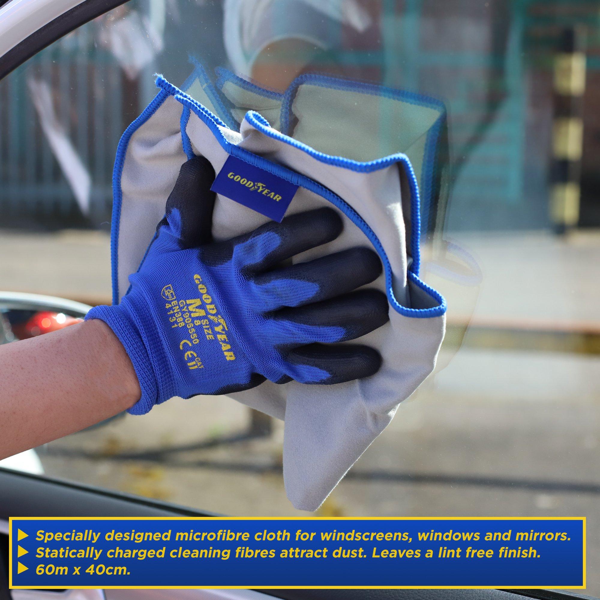 Grey - Goodyear - Goodyear Microfibre Dusting Cloth - 40cm x 40cm - 4