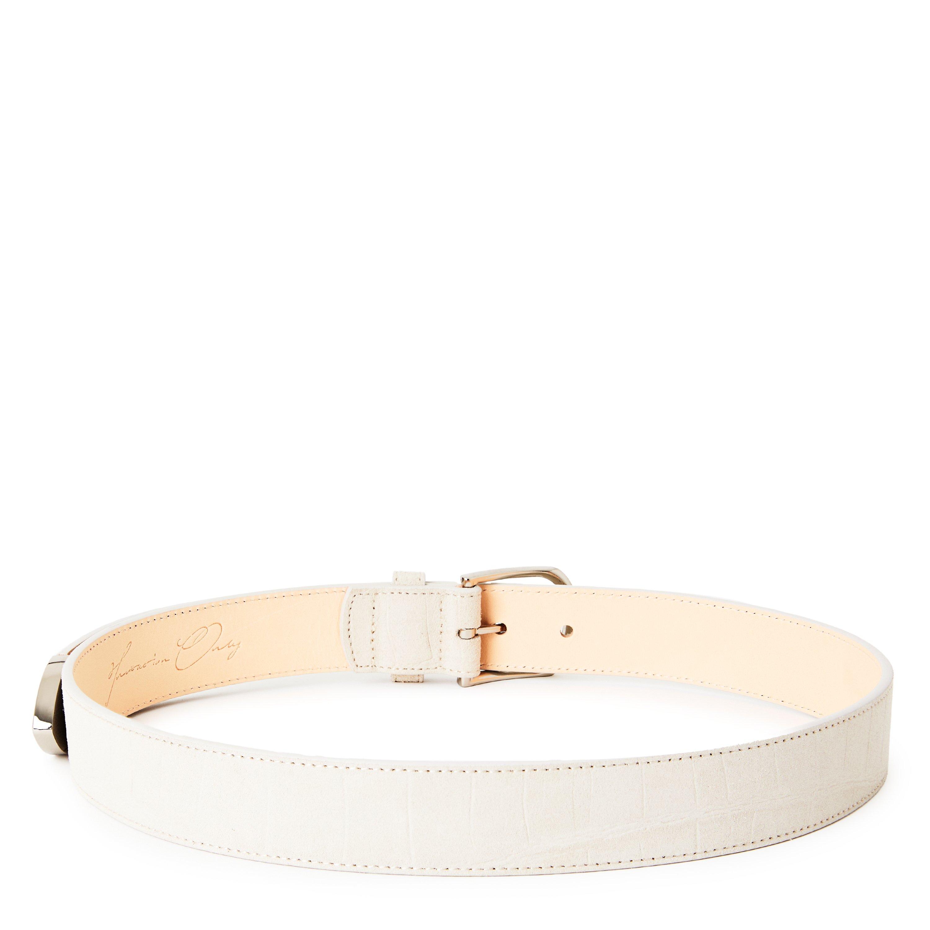 Croc White - Cole Buxton - Cole Embossed Belt Sn64 - 2