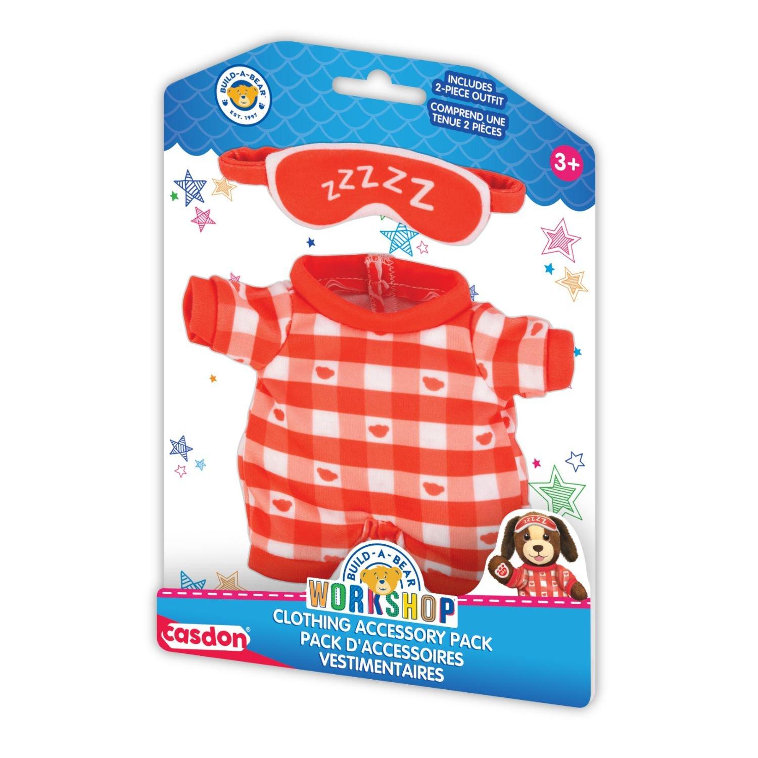 Red Onesie - Casdon - Toy Build-a-Bear Workshop Clothing pack – Red Checked Onesie - 1