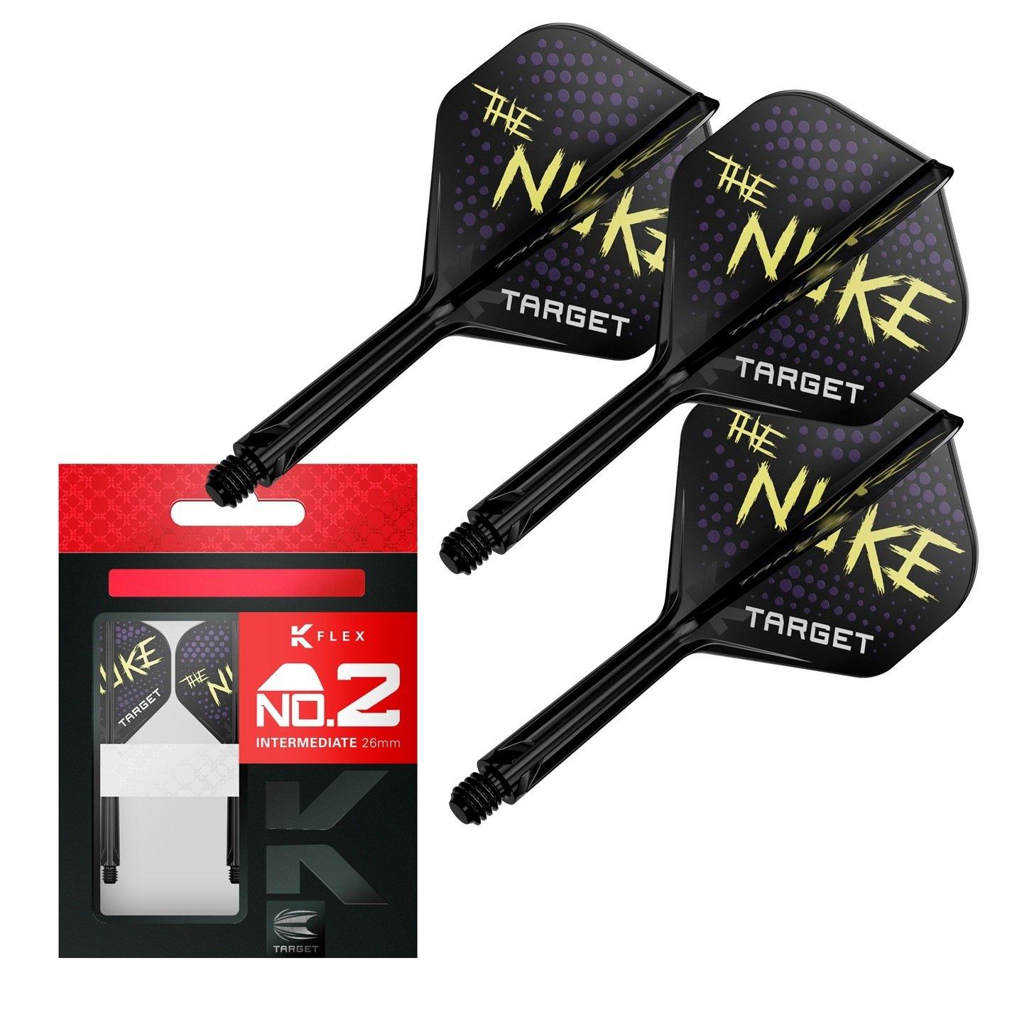 Target Darts  Luke Littler K Flex Flights Adults - Black - Inter