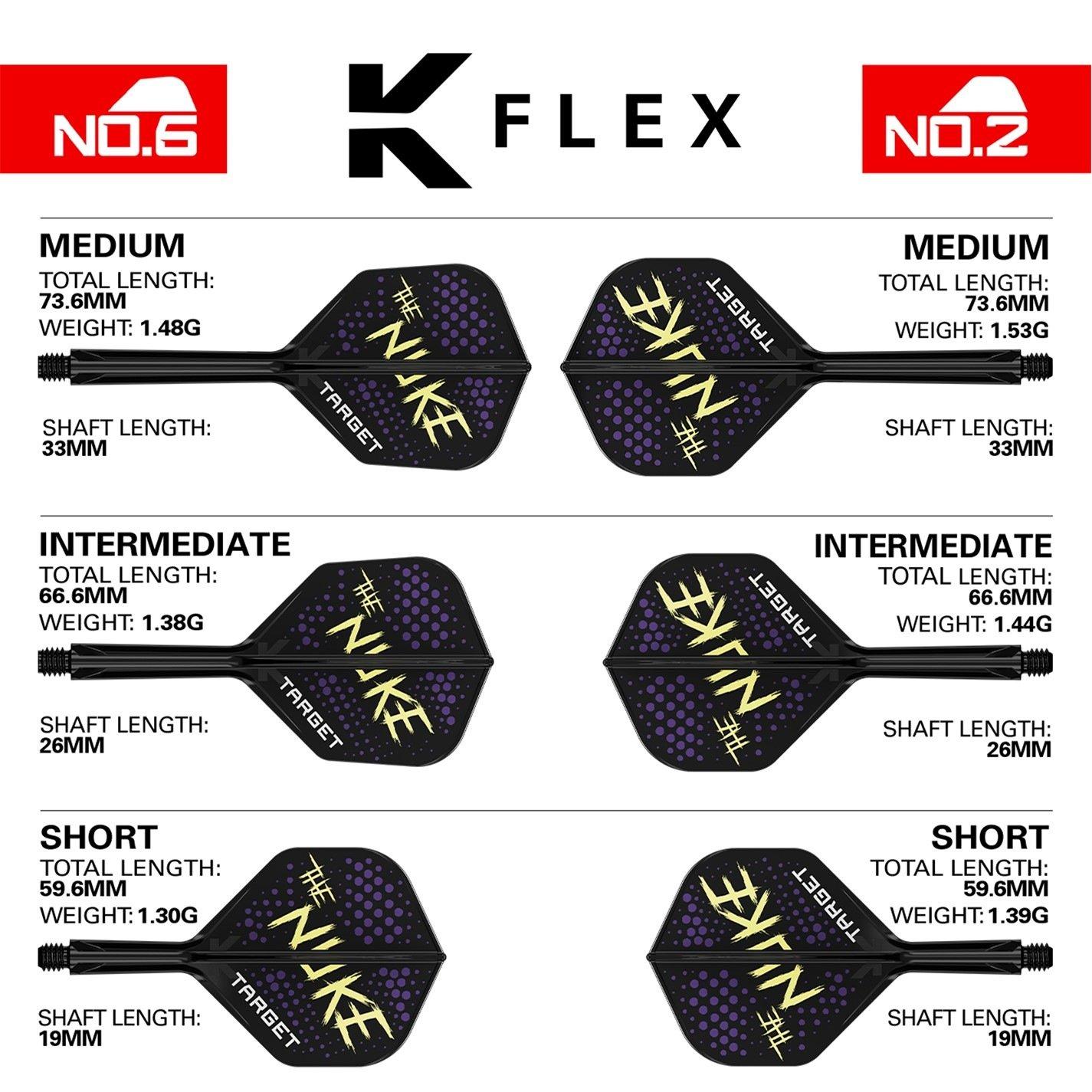 Noir - Target Darts - Luke Littler K Flex Flights Adults - 3