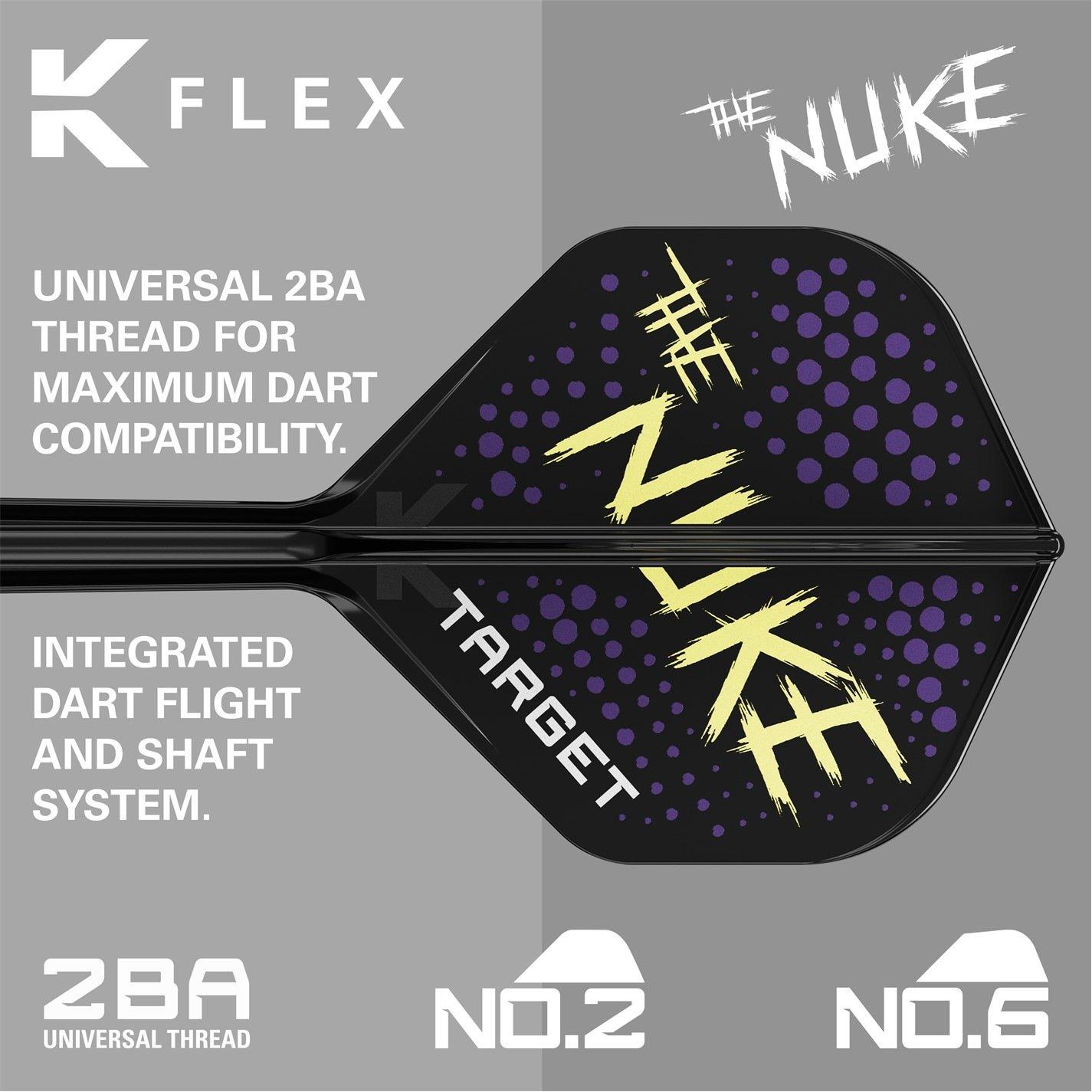 Noir - Target Darts - Luke Littler K Flex Flights Adults - 6
