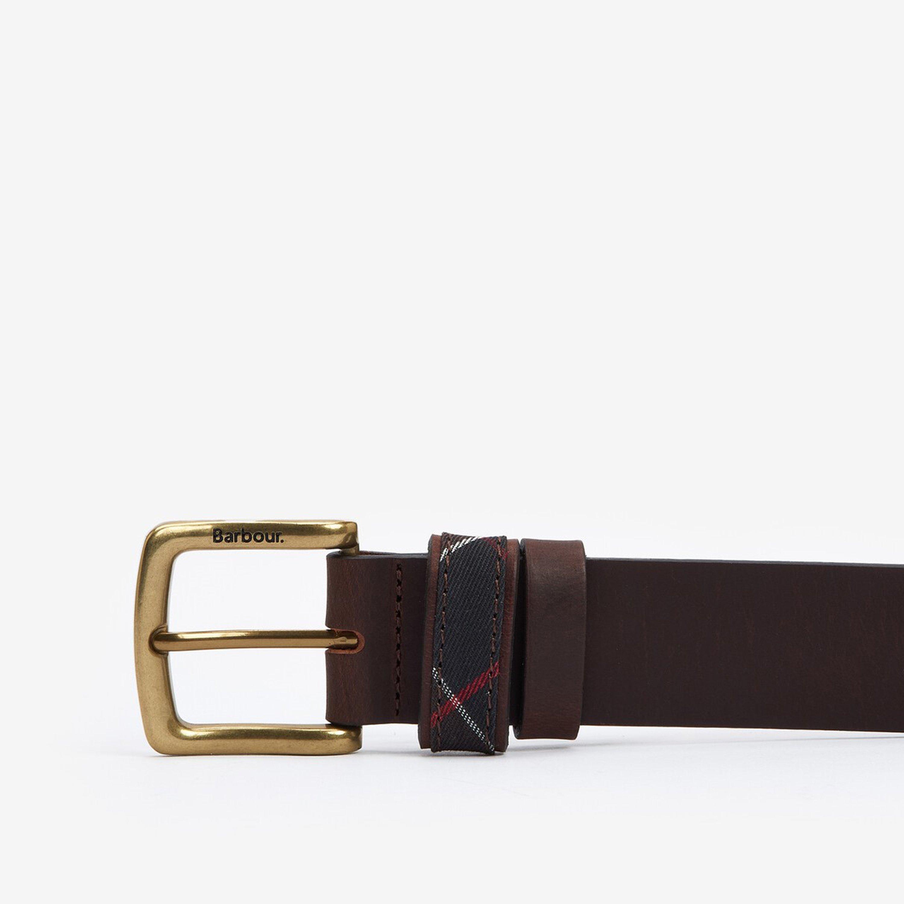 Navy - Barbour - Men's Stretch Webbing Fabric Belt - 3