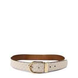 MICHAEL Michael Kors Leather Logo Belt