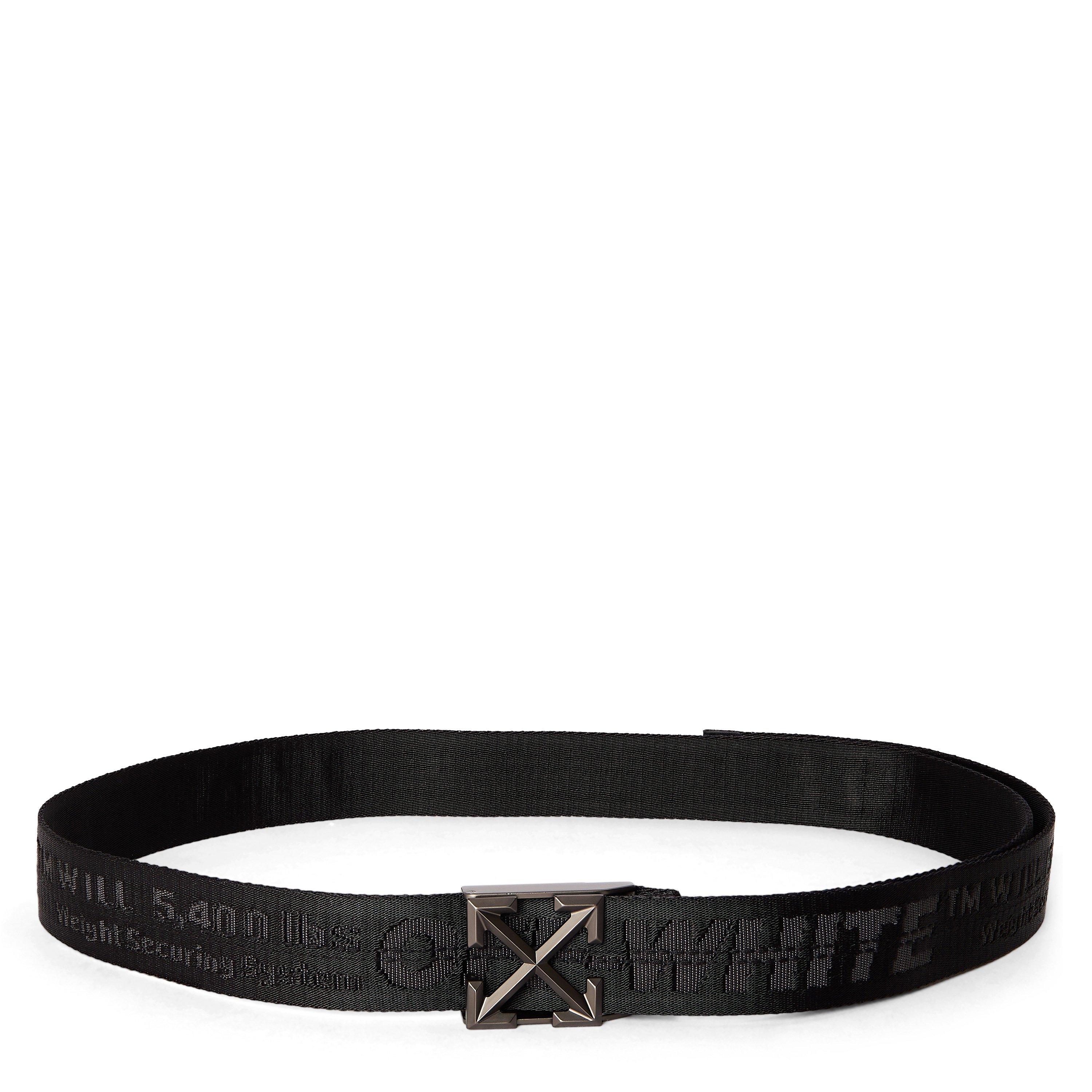 Black 1010 - Off White - Men's Fabric Belt - 1