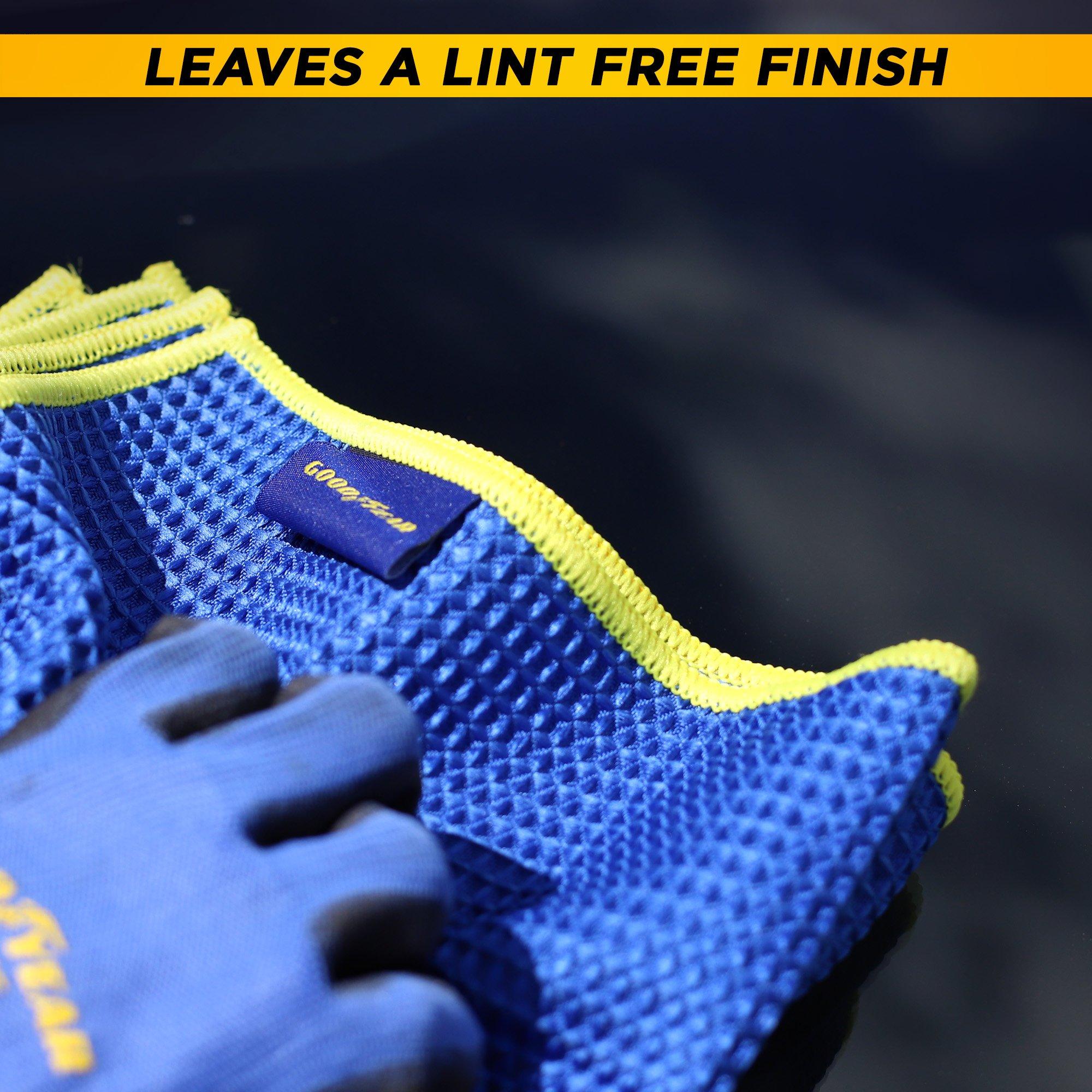 Blue - Goodyear - Goodyear Microfibre Waffle Cloth  Large - 40cm x 40cm - 5