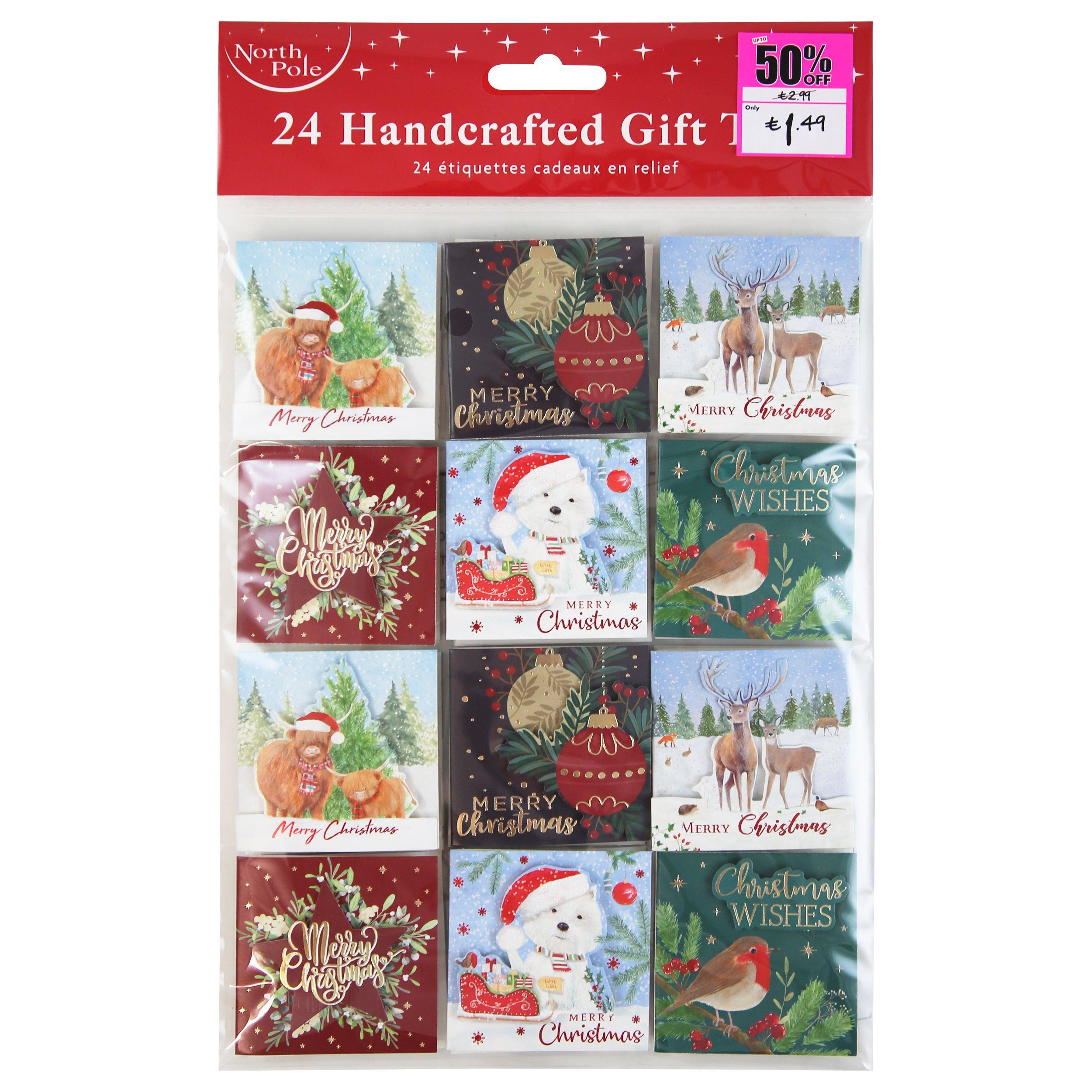 Red - North Pole - Adults Gift Wrapping Paper and Tags - 1