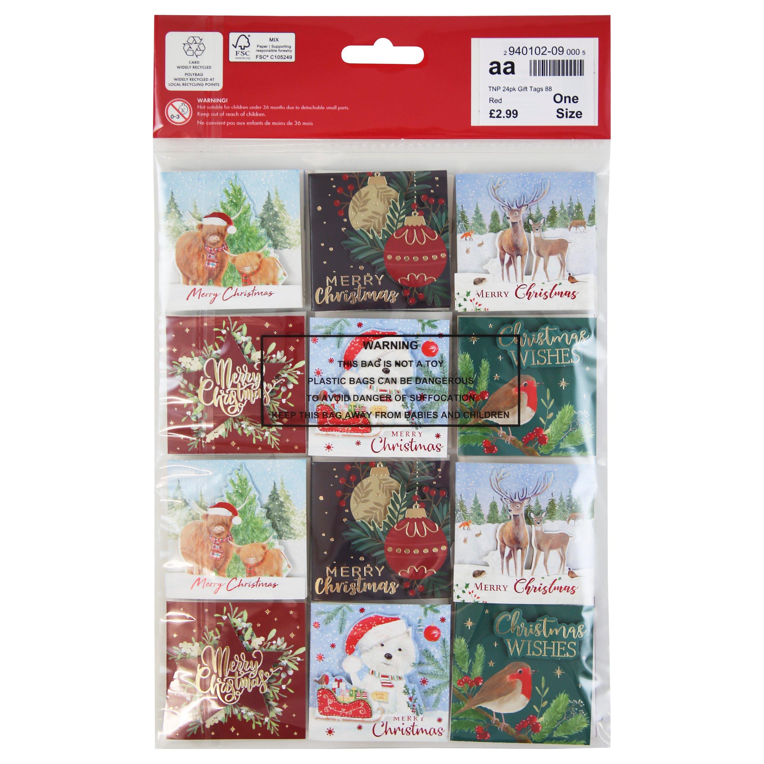 Red - North Pole - Adults Gift Wrapping Paper and Tags - 2