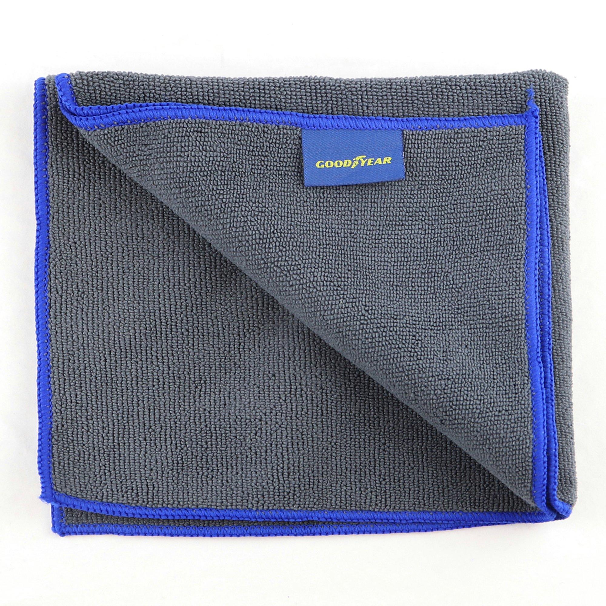 Grey - Goodyear - Goodyear Microfibre Wash & Dry Cloth - 40cm x 40cm - 2