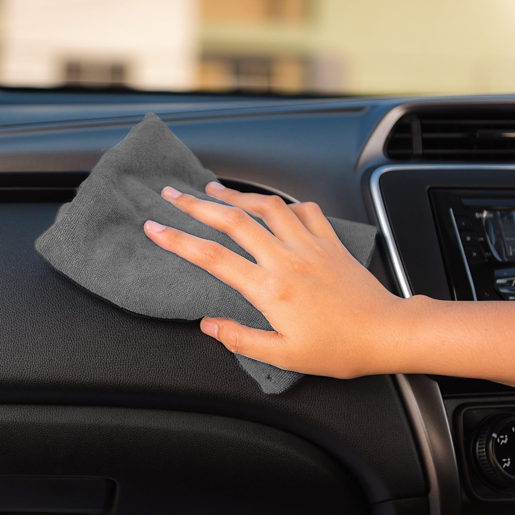 Grey - Goodyear - Goodyear Microfibre Wash & Dry Cloth - 40cm x 40cm - 4