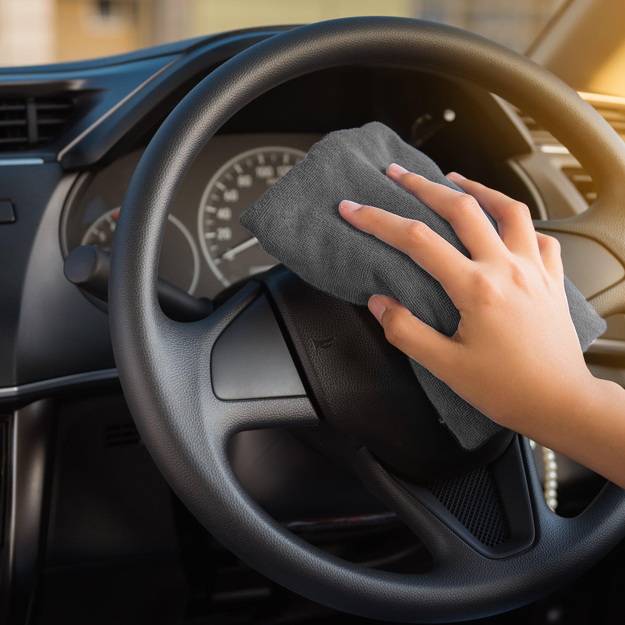 Grey - Goodyear - Goodyear Microfibre Wash & Dry Cloth - 40cm x 40cm - 5