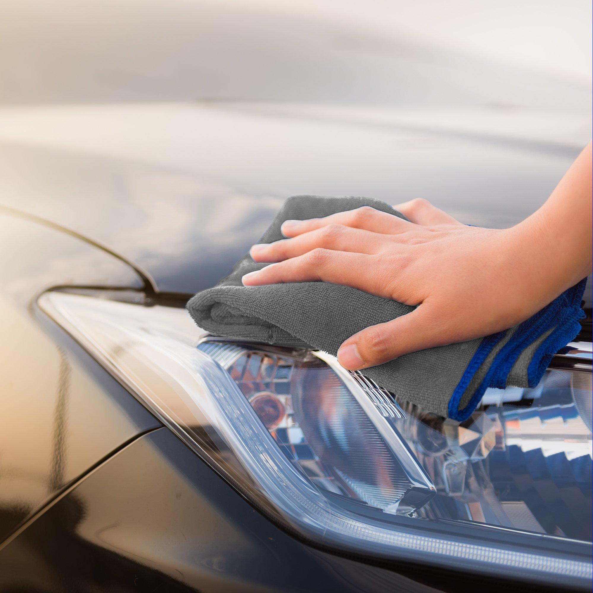 Grey - Goodyear - Goodyear Microfibre Wash & Dry Cloth - 40cm x 40cm - 6