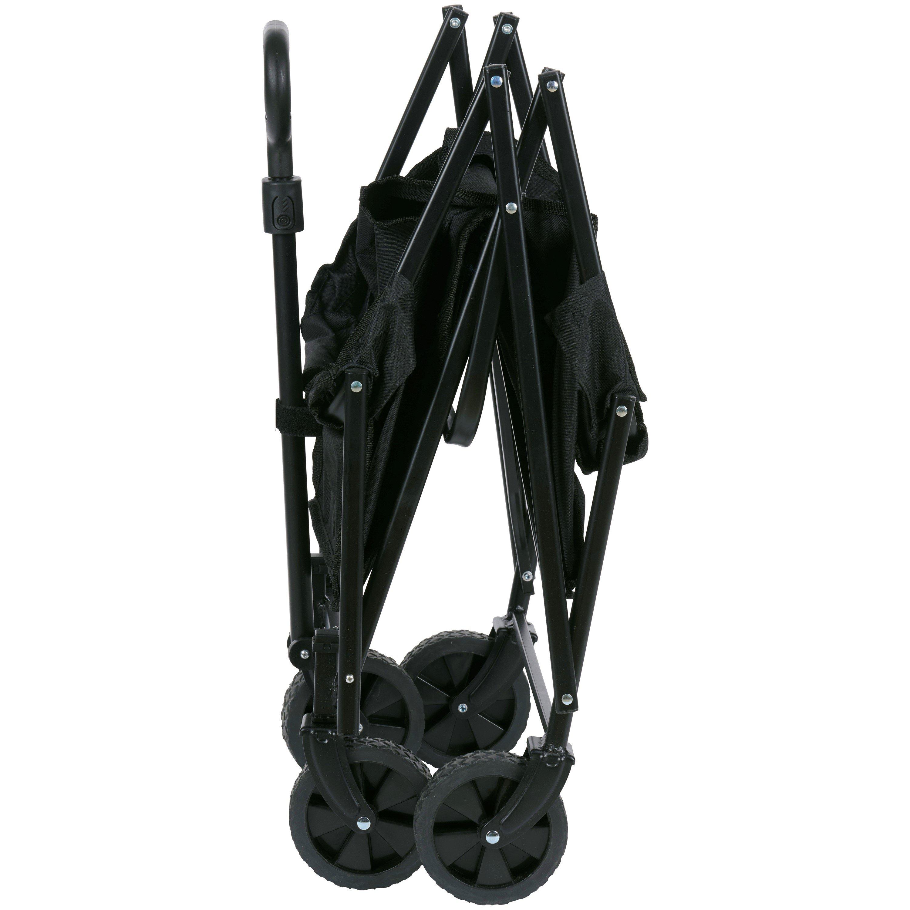 Black - Camp Active - CAMP ACTIVE Foldable Utility Wagon 80cm - 3