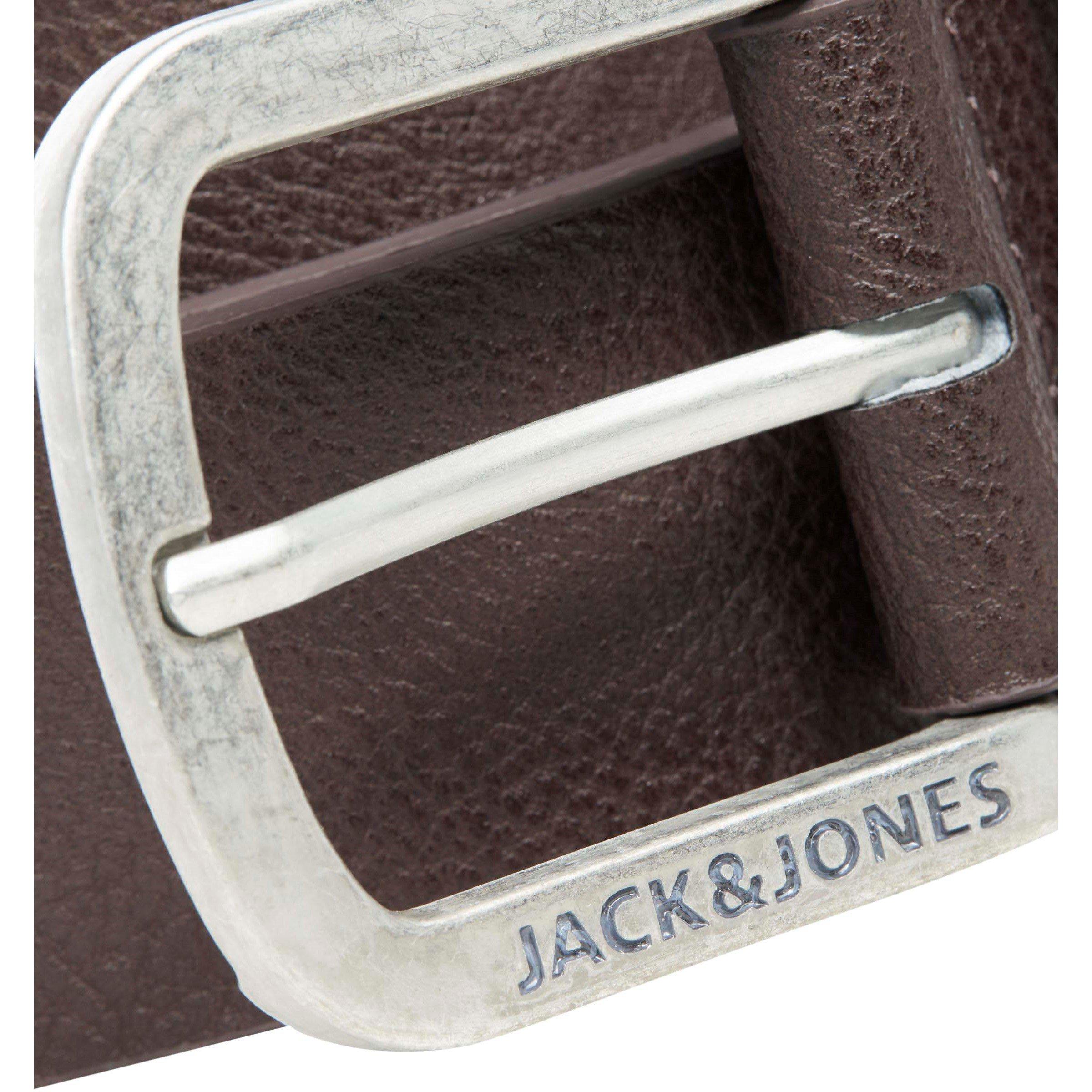 Schwarzer Kaffee - Jack and Jones - Men's Harry Faux Leather Belt - 4