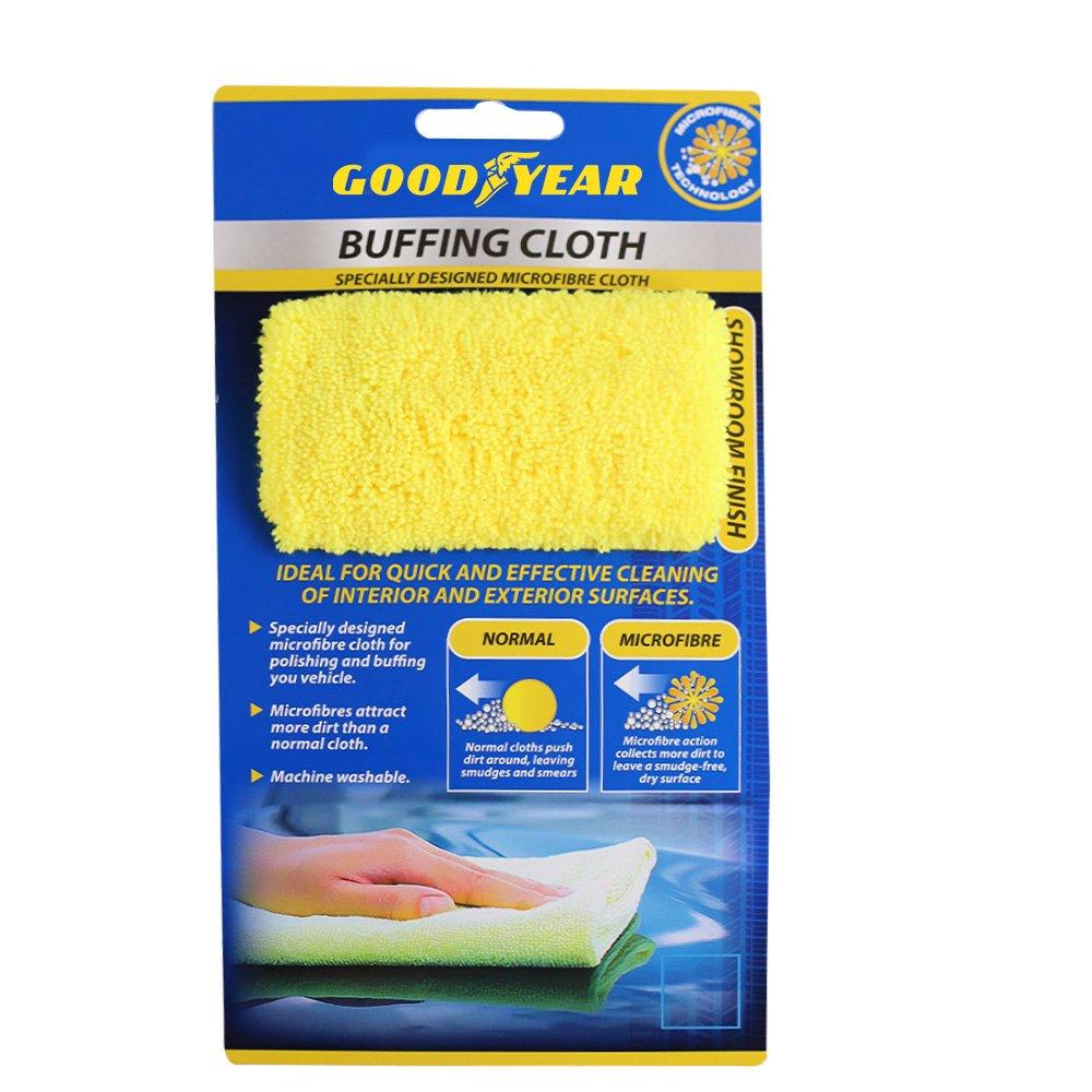 Goodyear  Microfibre Buffing Cloth - Yellow