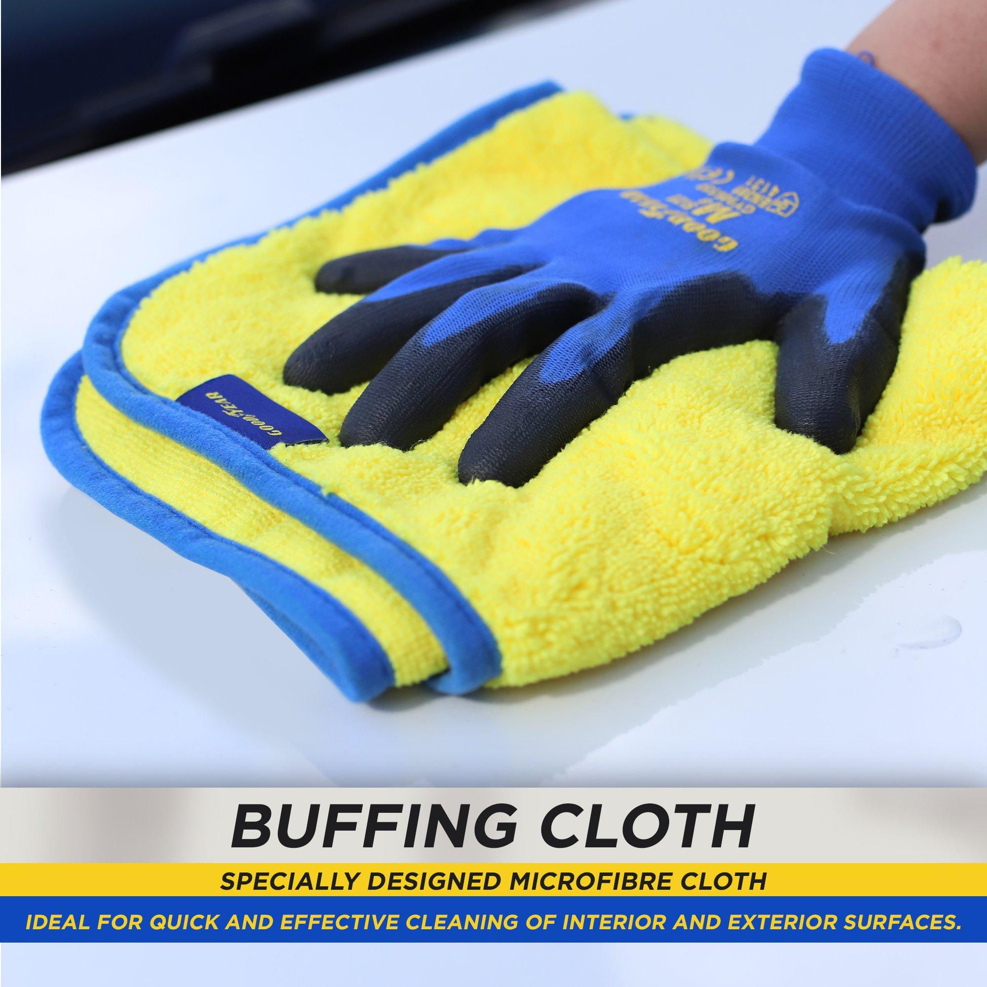 Yellow - Goodyear - Goodyear Microfibre Buffing Cloth - 4