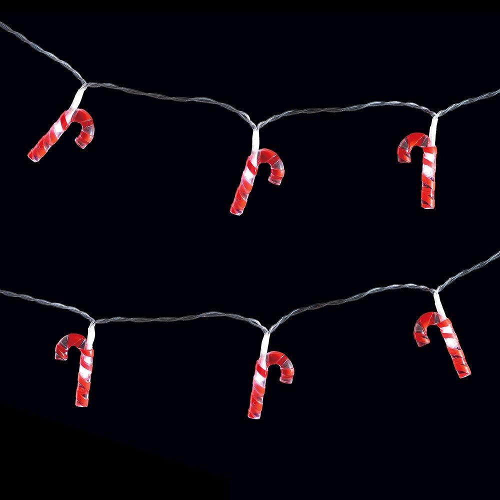 Candy Cane - The Spirit Of Christmas - 2.2m Battery Operated Candy Cane LED String Lights