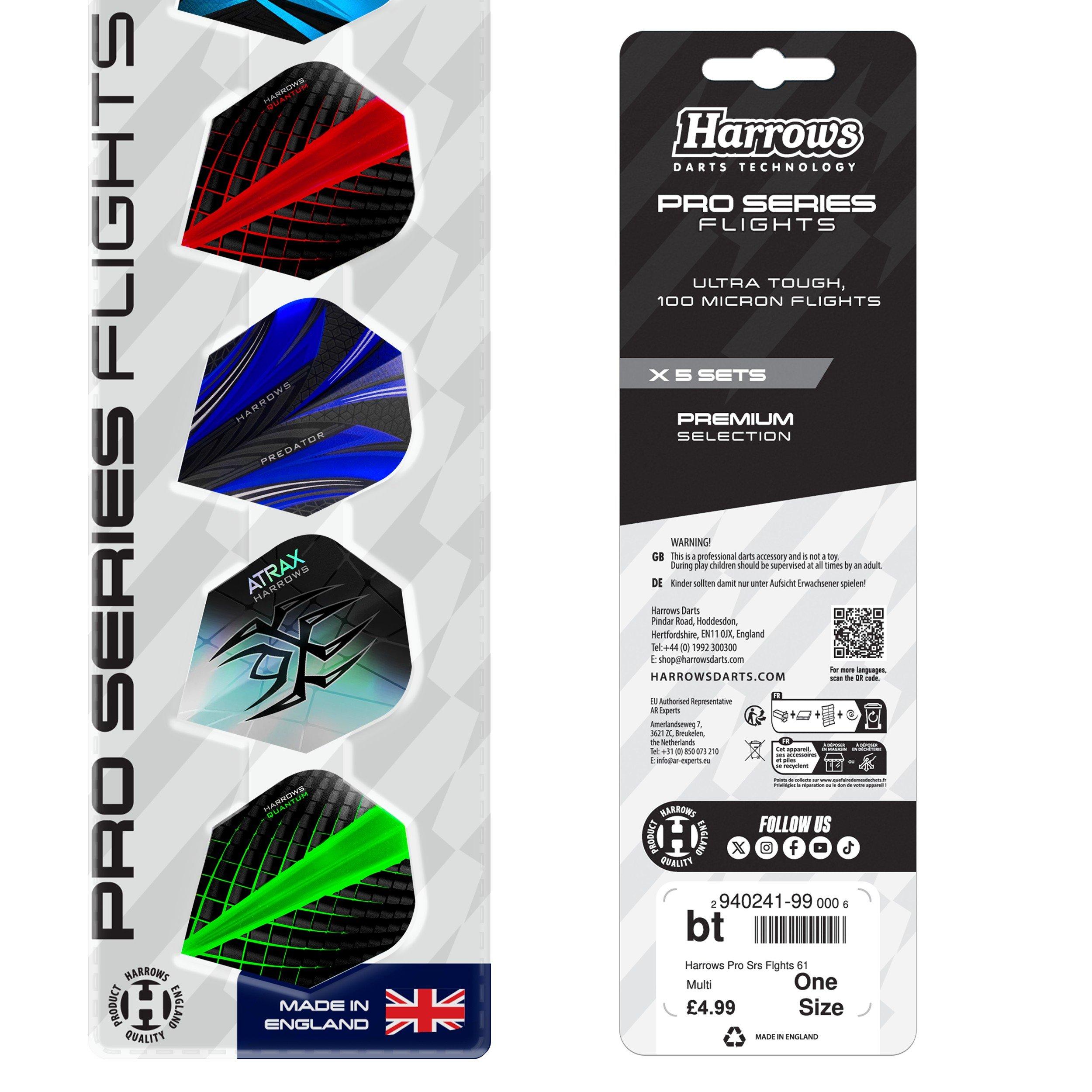 Multicolorido - Harrows Darts - Darts Pro Series Flight Set - 5 Pack - 2
