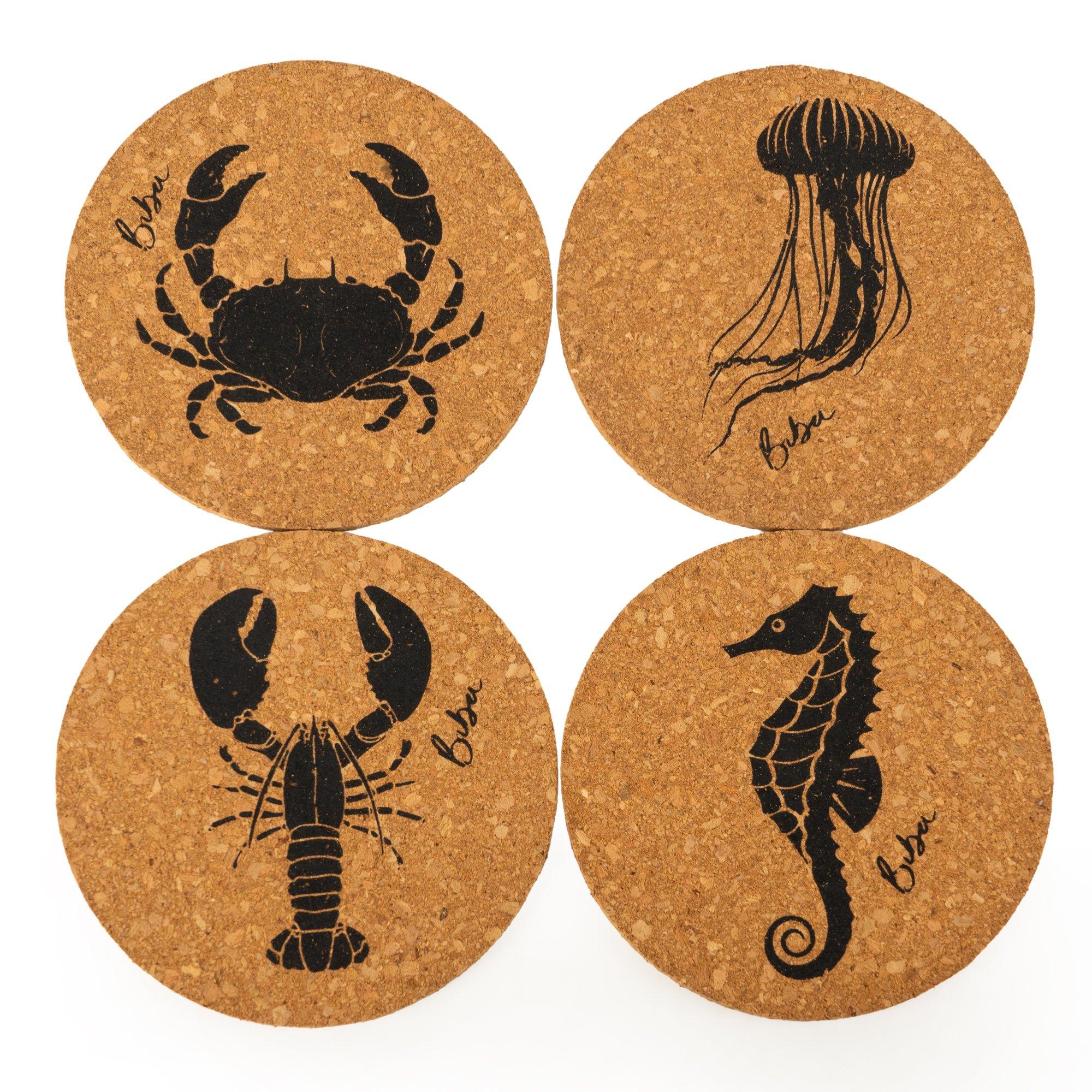 Under Havet - Biba - Biba Cork Coaster Set of 4 - 1