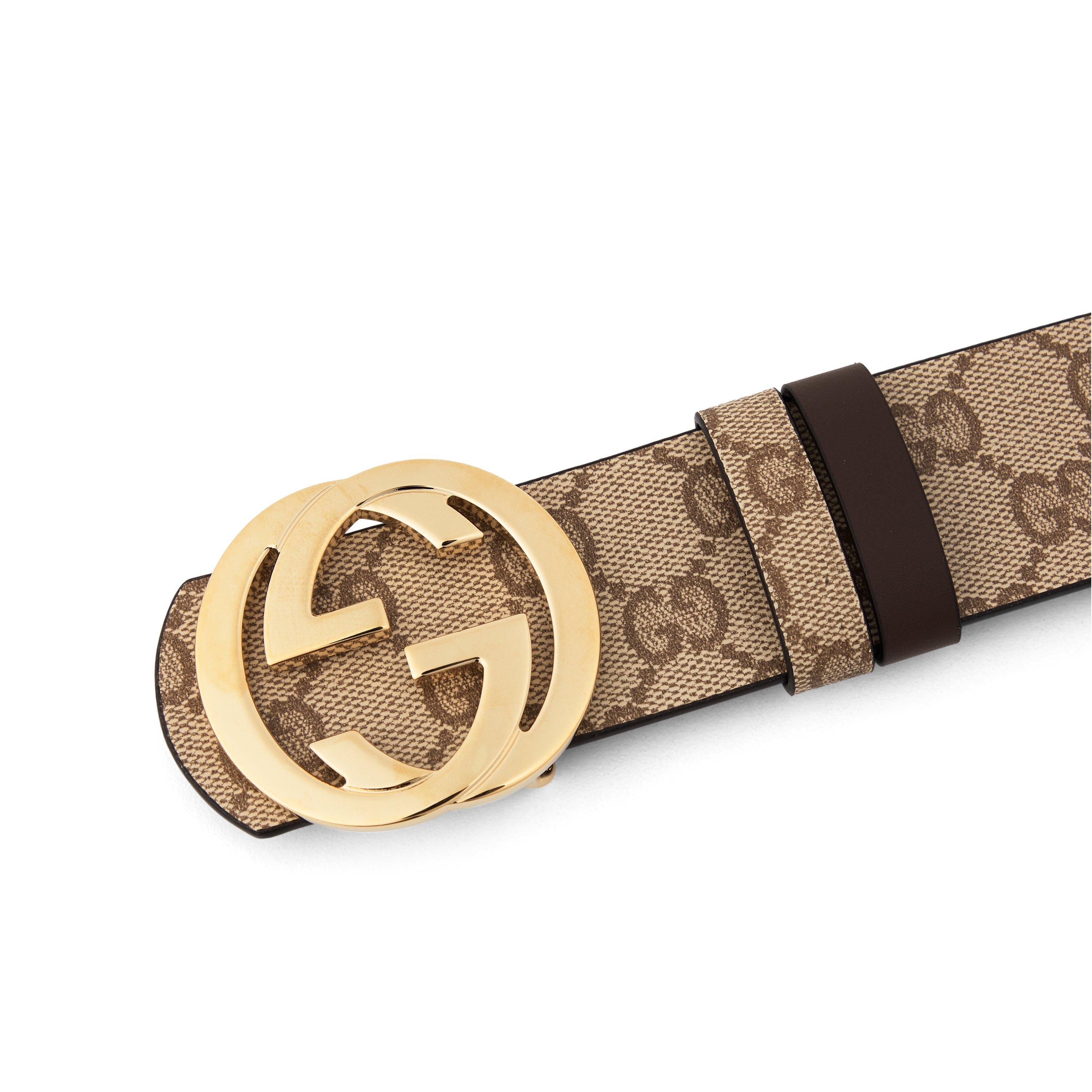Grey/Blue - Gucci - Gucci Interlocking G Belt - 3