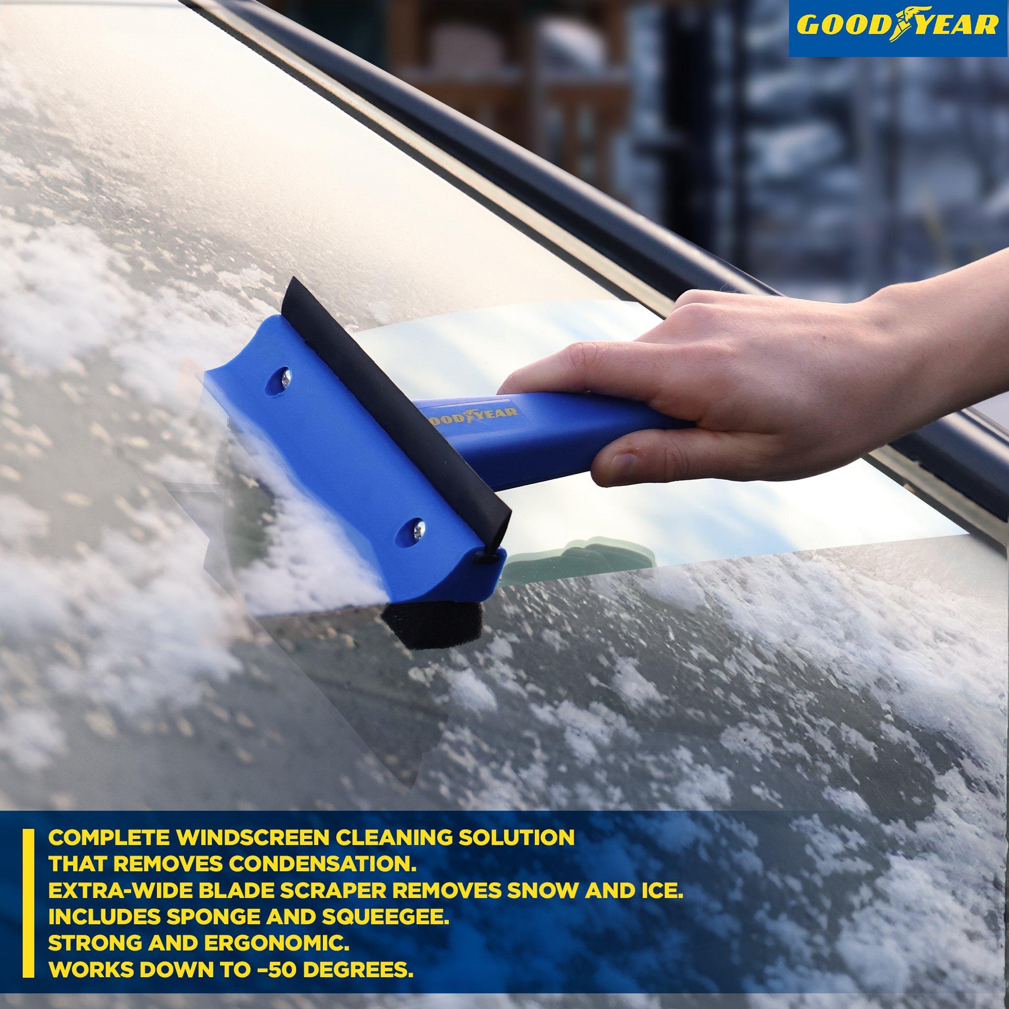 Bleu - Goodyear - Goodyear  3-in-1 Squeegee Scraper and Sponge - 5