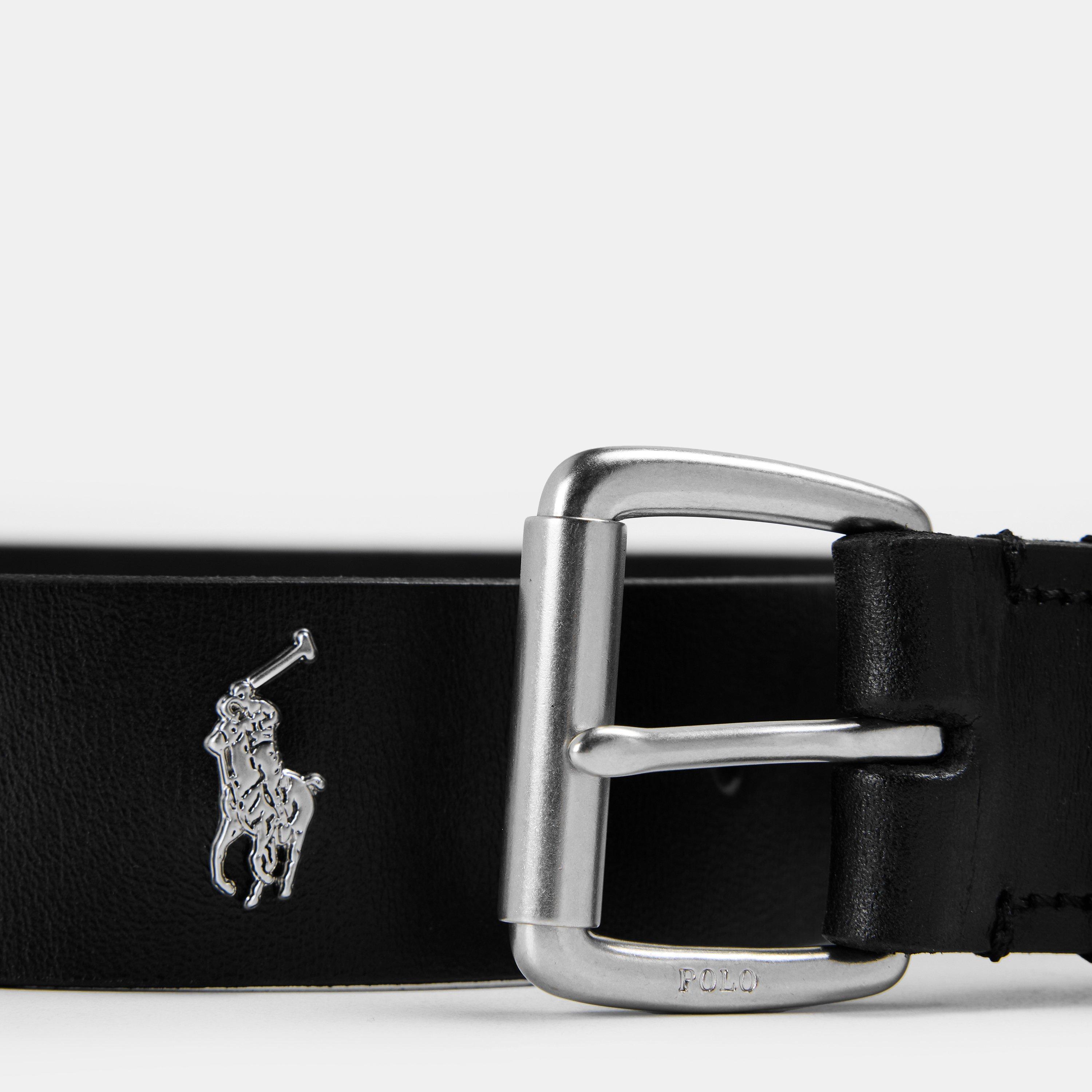 Black - Ralph Lauren - Men's Leather Belt - 3