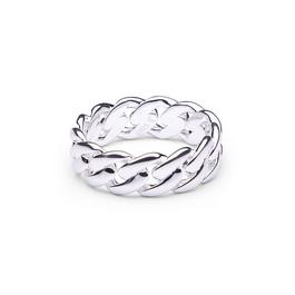 Common Lines Cuban Link Ring