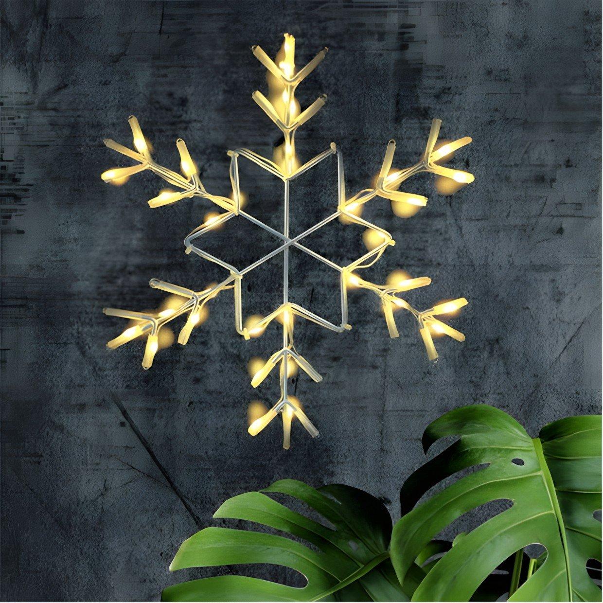 White - The Spirit Of Christmas - 30cm Hang Snowflake 54 White One Size - 4