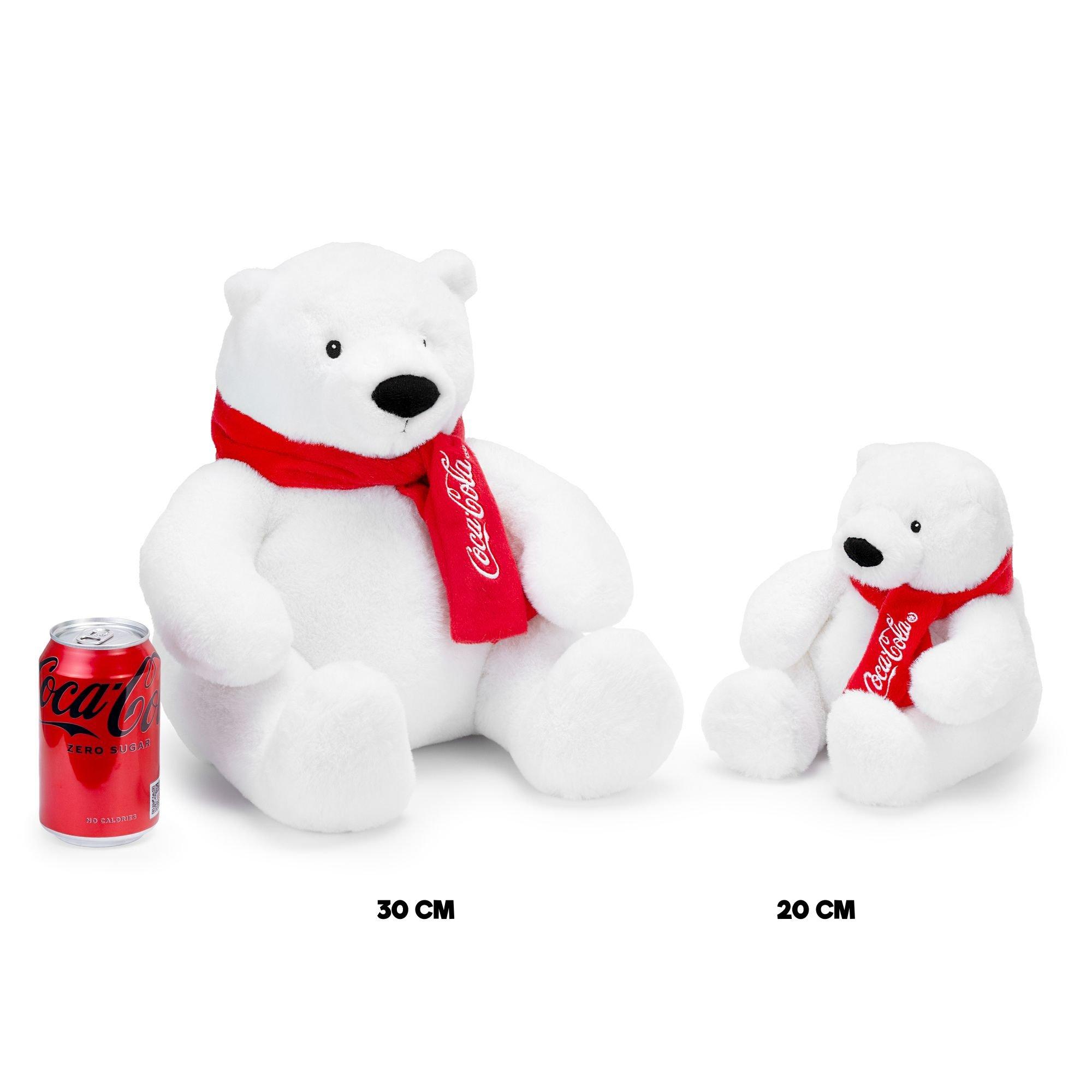 White - Coca Cola - Coca-Cola Officially Licensed Polar Bear Soft Toy 20 cm - 7