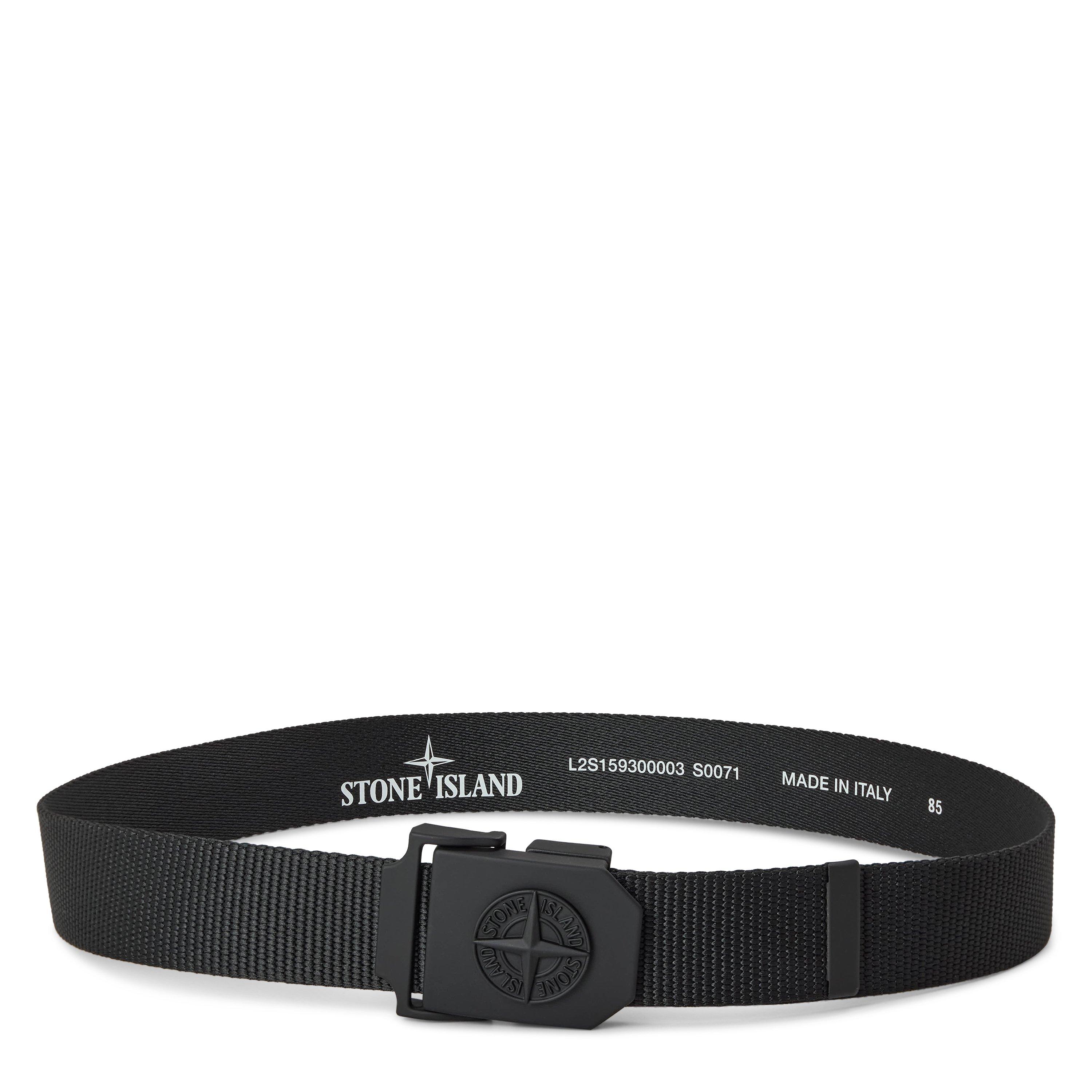Stone Island Stone Fabric Belt Sn64 - Black V0029 - Size 90