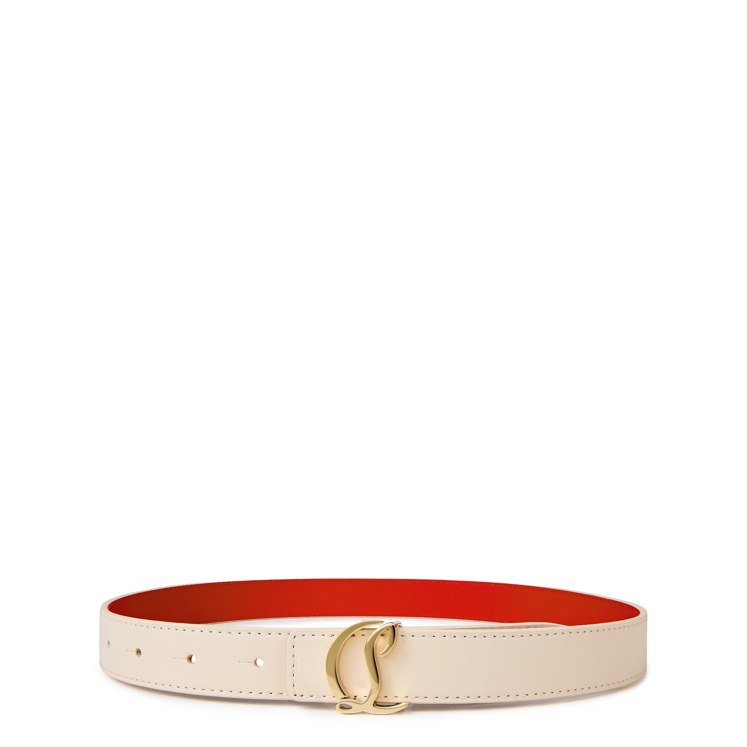 Leche/Gold - Christian Louboutin - CL Logo Belt - 1