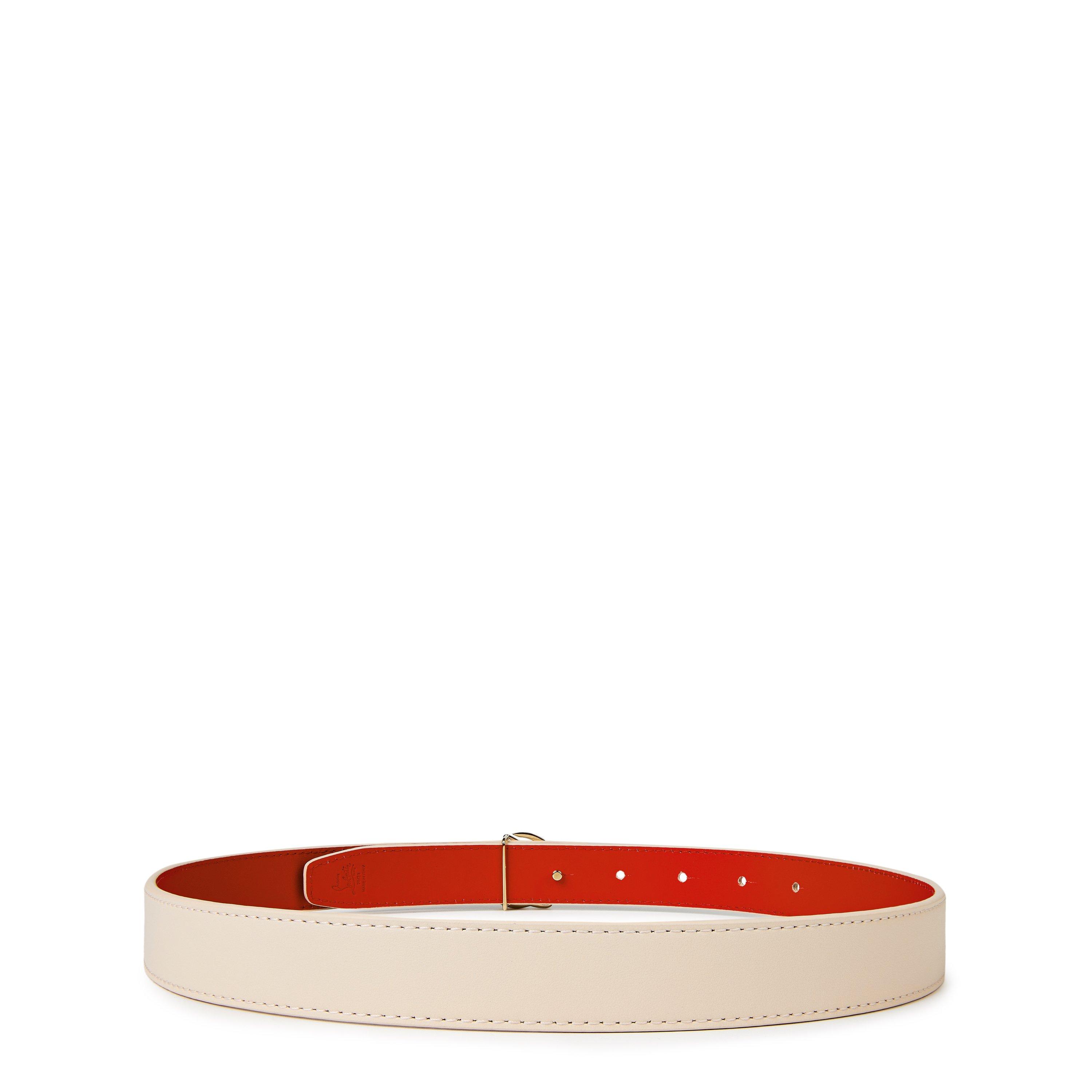 Leche/Gold - Christian Louboutin - CL Logo Belt - 2