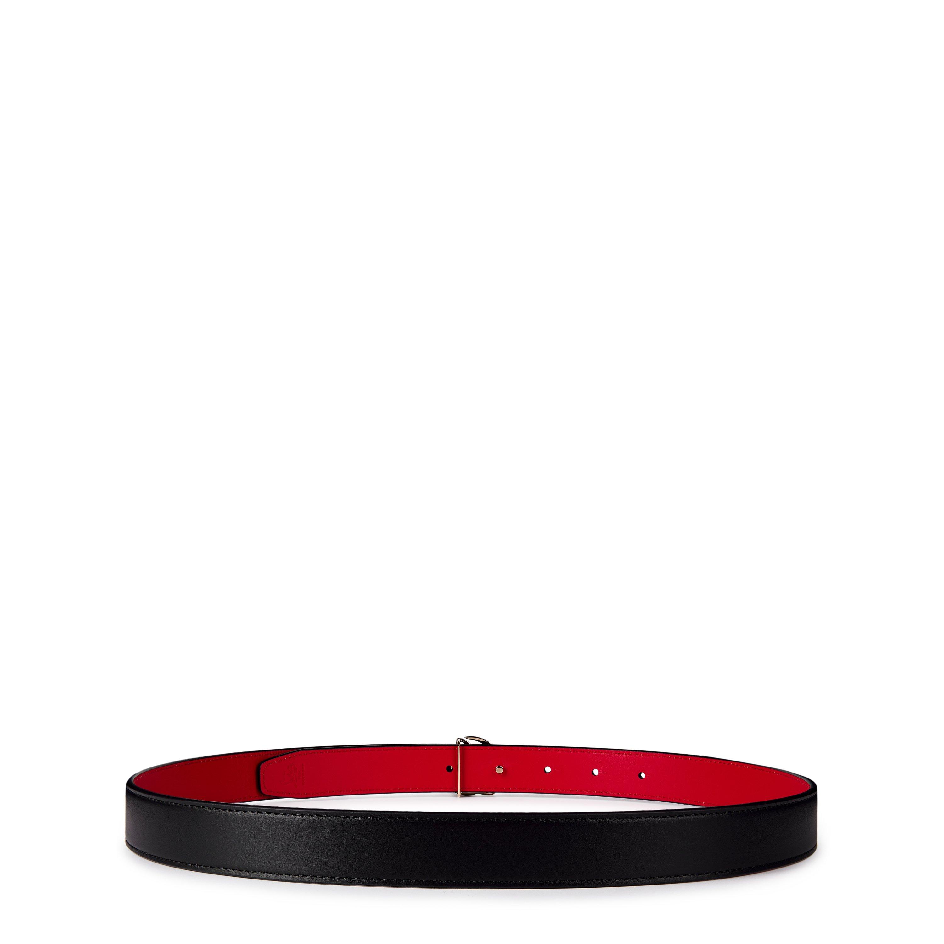 Black/Gold - Christian Louboutin - CL Logo Belt - 2