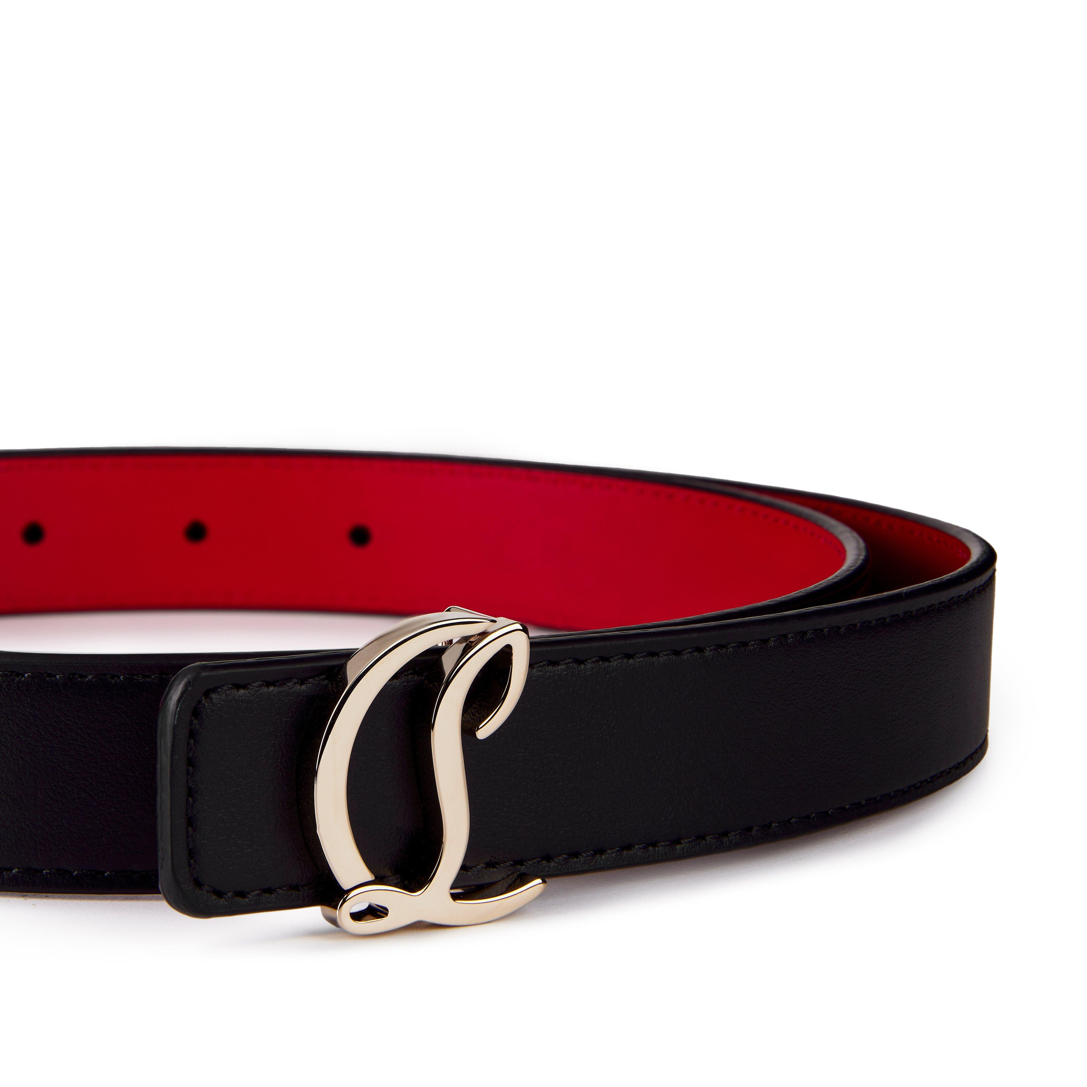 Black/Gold - Christian Louboutin - CL Logo Belt - 4