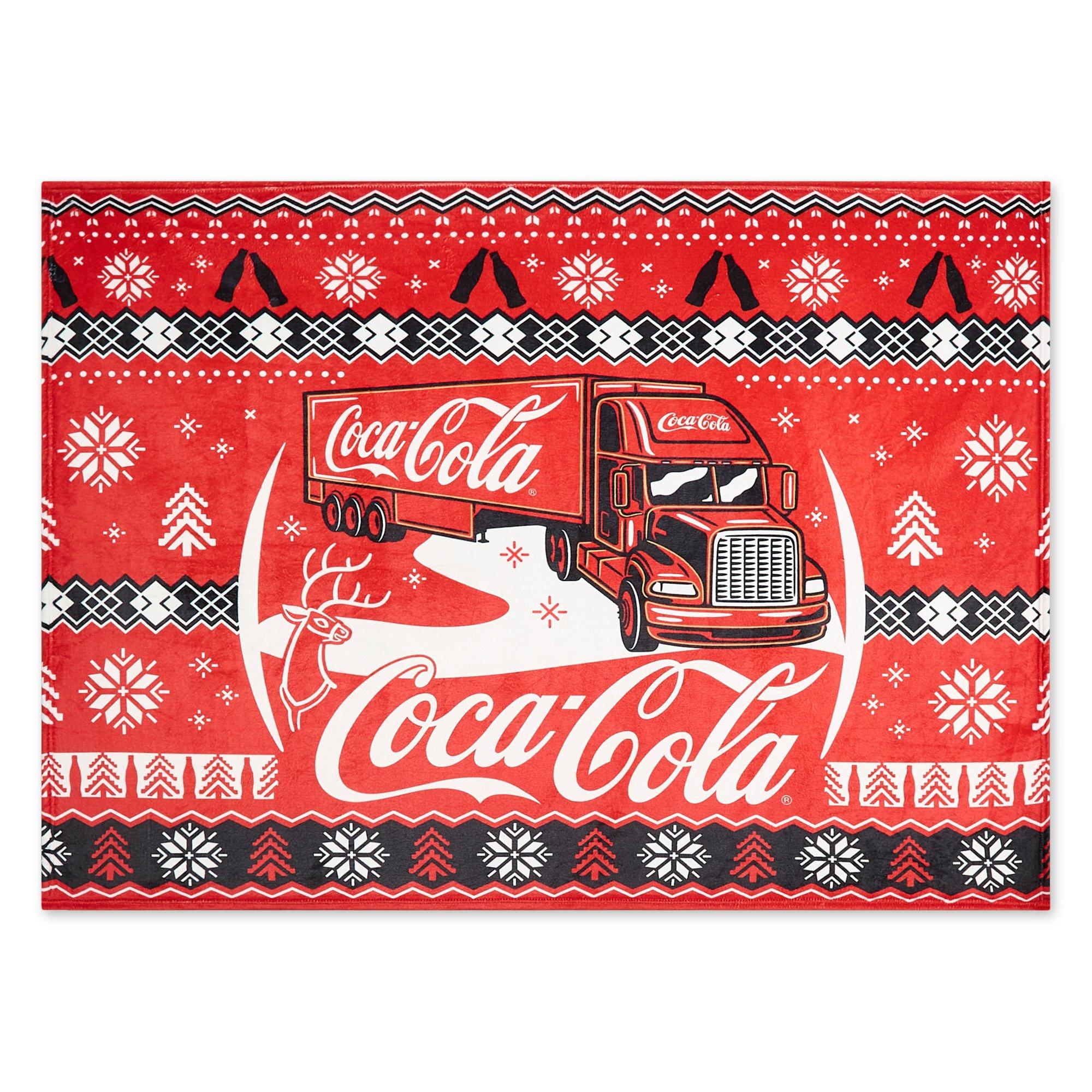 Coca Cola Coca-Cola Officially Licensed Christmas Flannel Fleece 150 x 120 cm