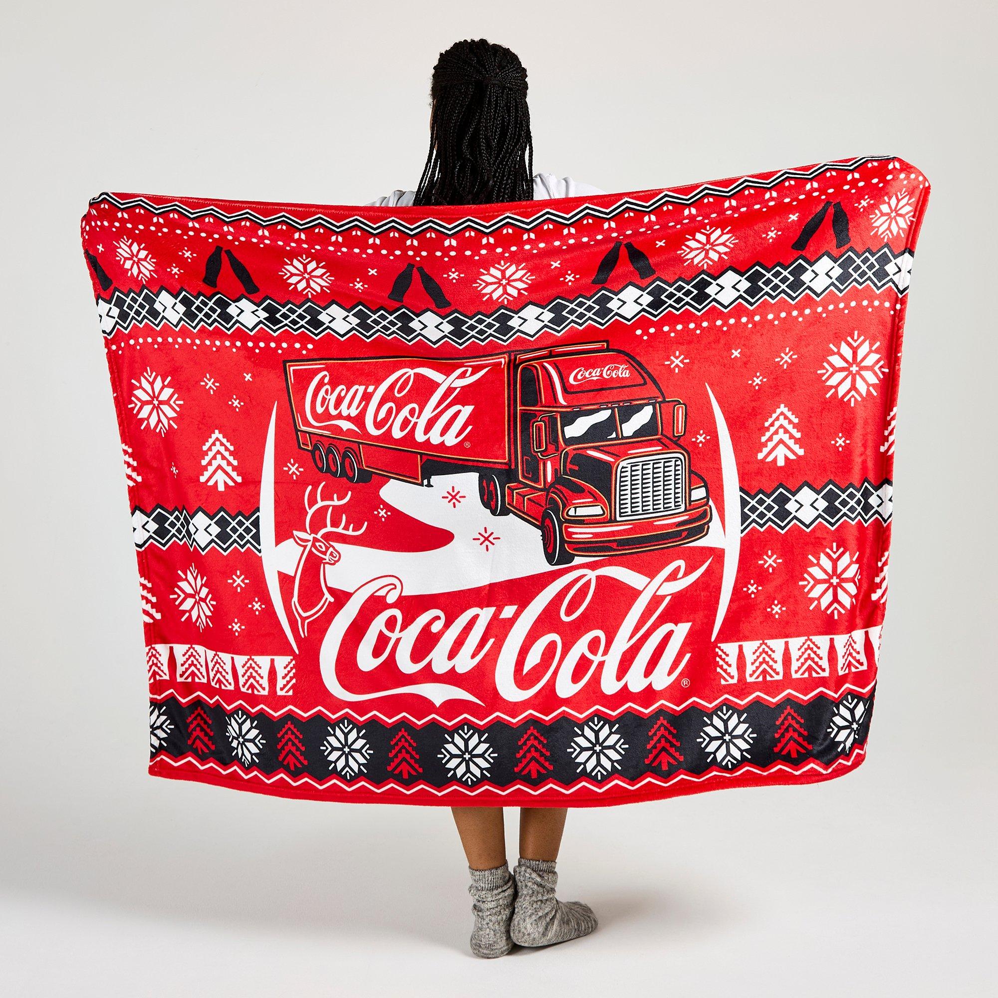 Rood - Coca Cola - Coca-Cola Officially Licensed Christmas Flannel Fleece 150 x 120 cm - 4