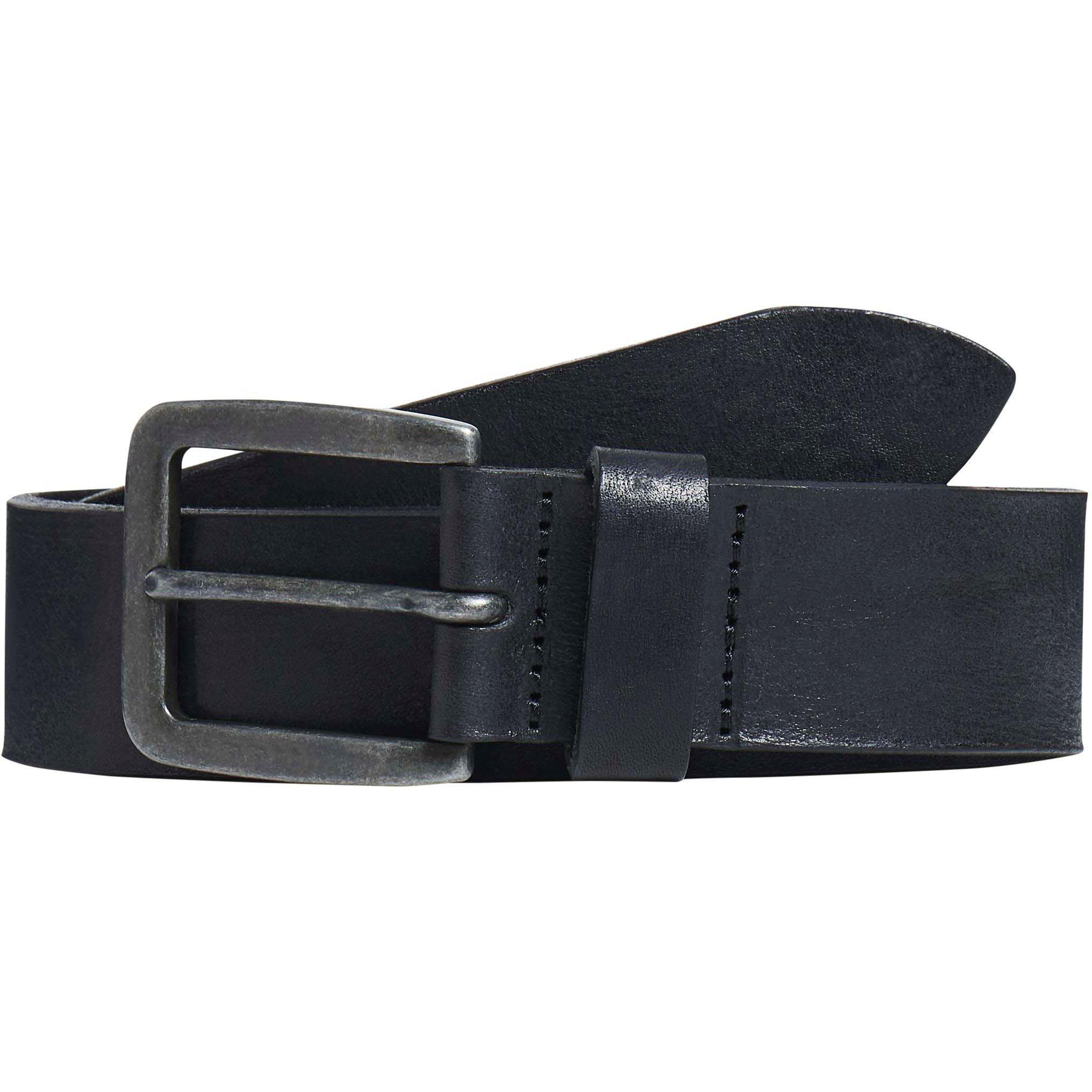 Jack And Jones Men's Victor Leather Belt - Black - 80
