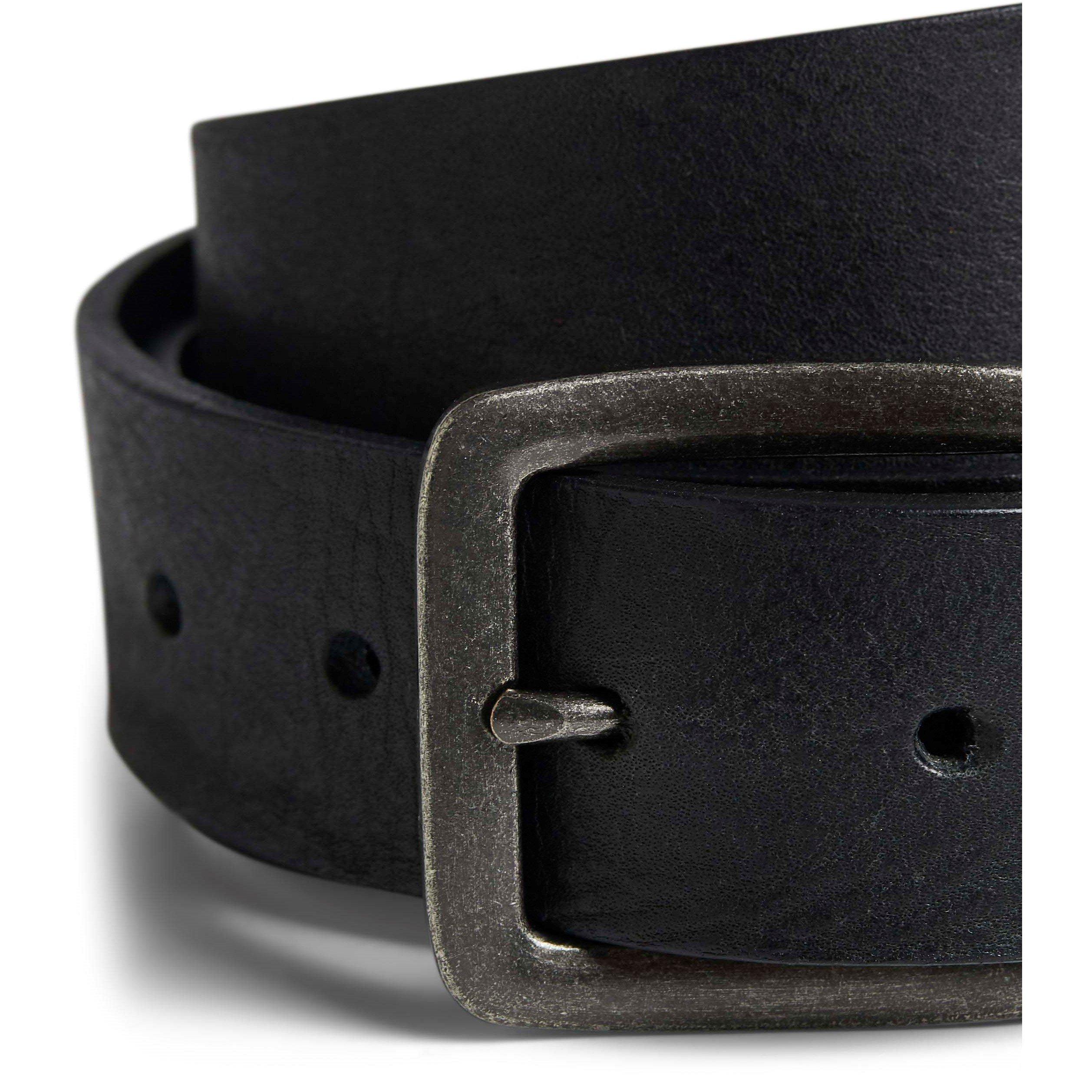 Schwarz - Jack and Jones - Jack Victor Leather Sn63 - 4